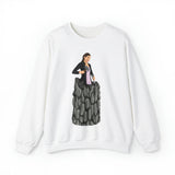A person working hard to better his/herself - Self-Made Sweatshirt Heavy Blend™ Crewneck - woman #8 - Breakthrough Collection