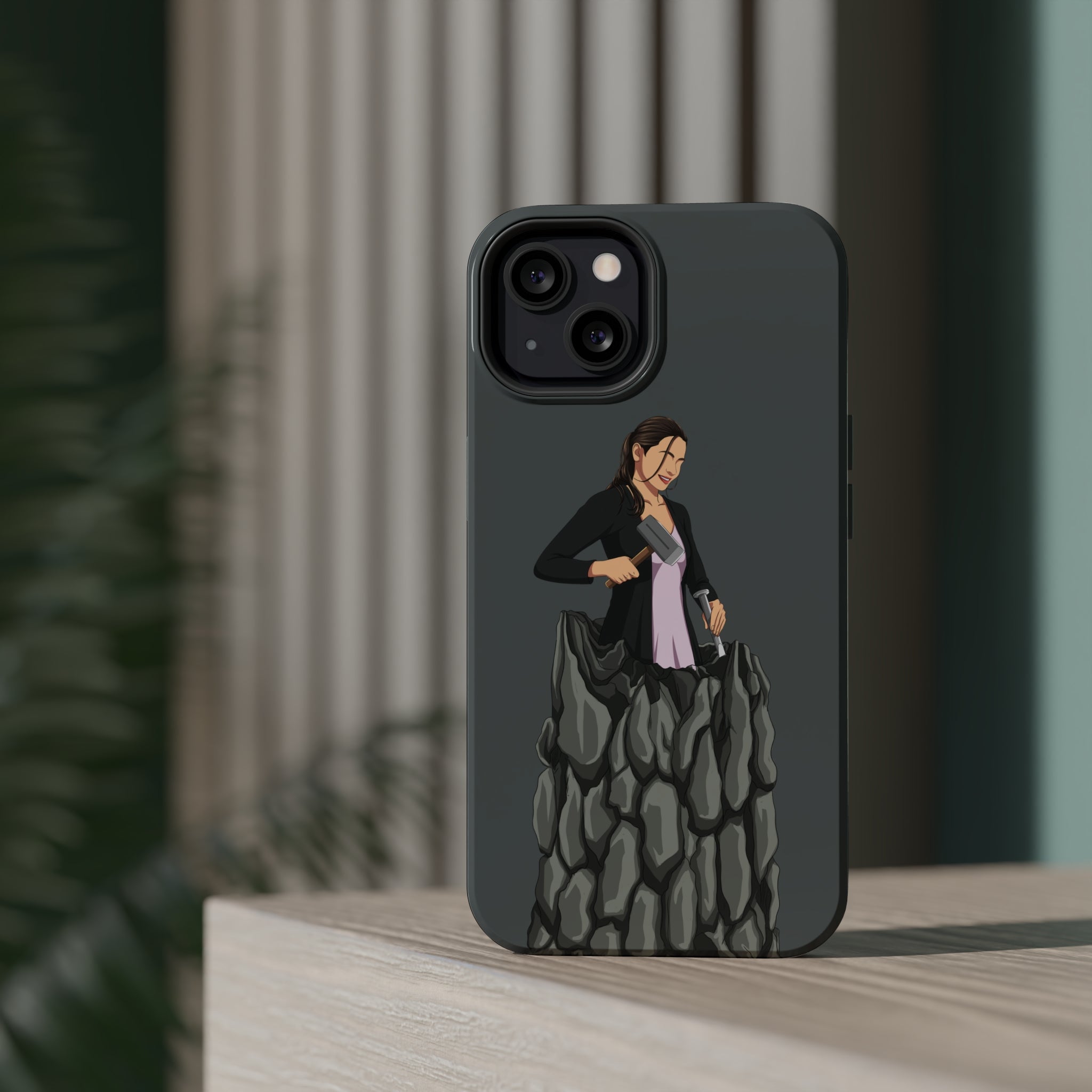 A person working hard to better his/herself - MagSafe Tough Case - self-made woman #8 - Breakthrough Collection