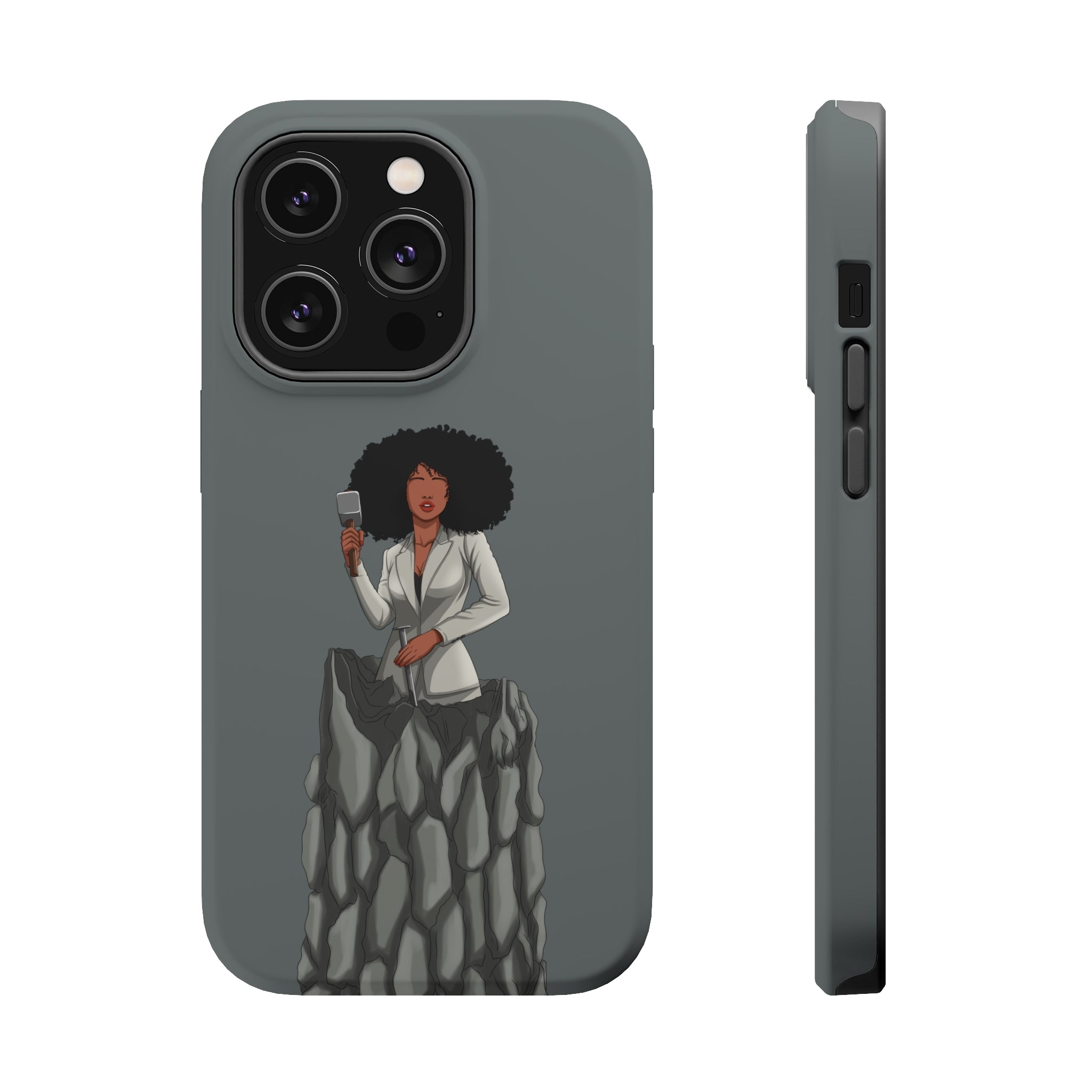 A person working hard to better his/herself - MagSafe Tough Case - self-made woman #6 - Breakthrough Collection
