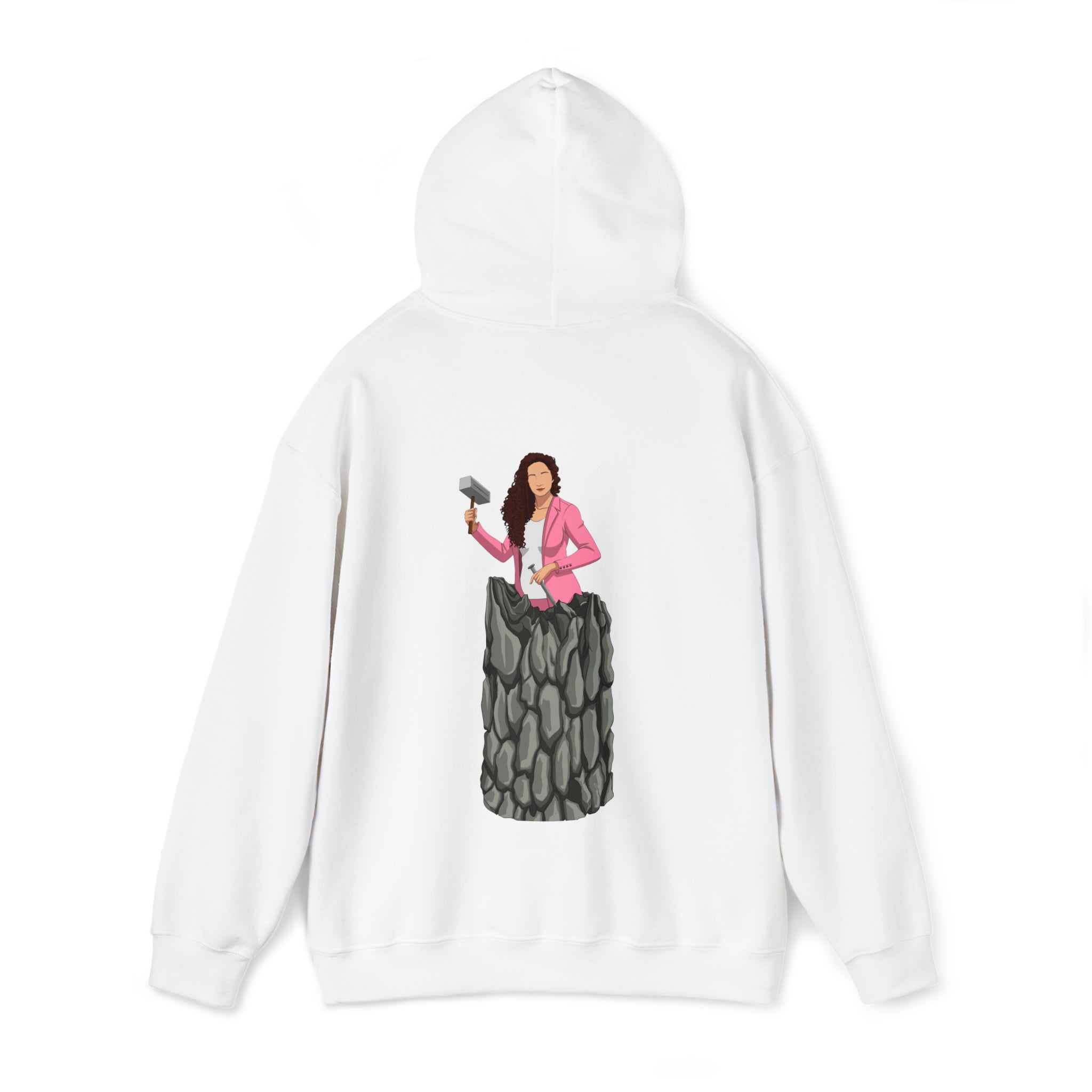 A person working hard to better his/herself - Heavy Blend™ Self-Made Hoodie - woman #13