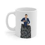 A person working hard to better his/herself - Ceramic Mug 11oz - Self-Made Man #5 - Breakthrough Collection
