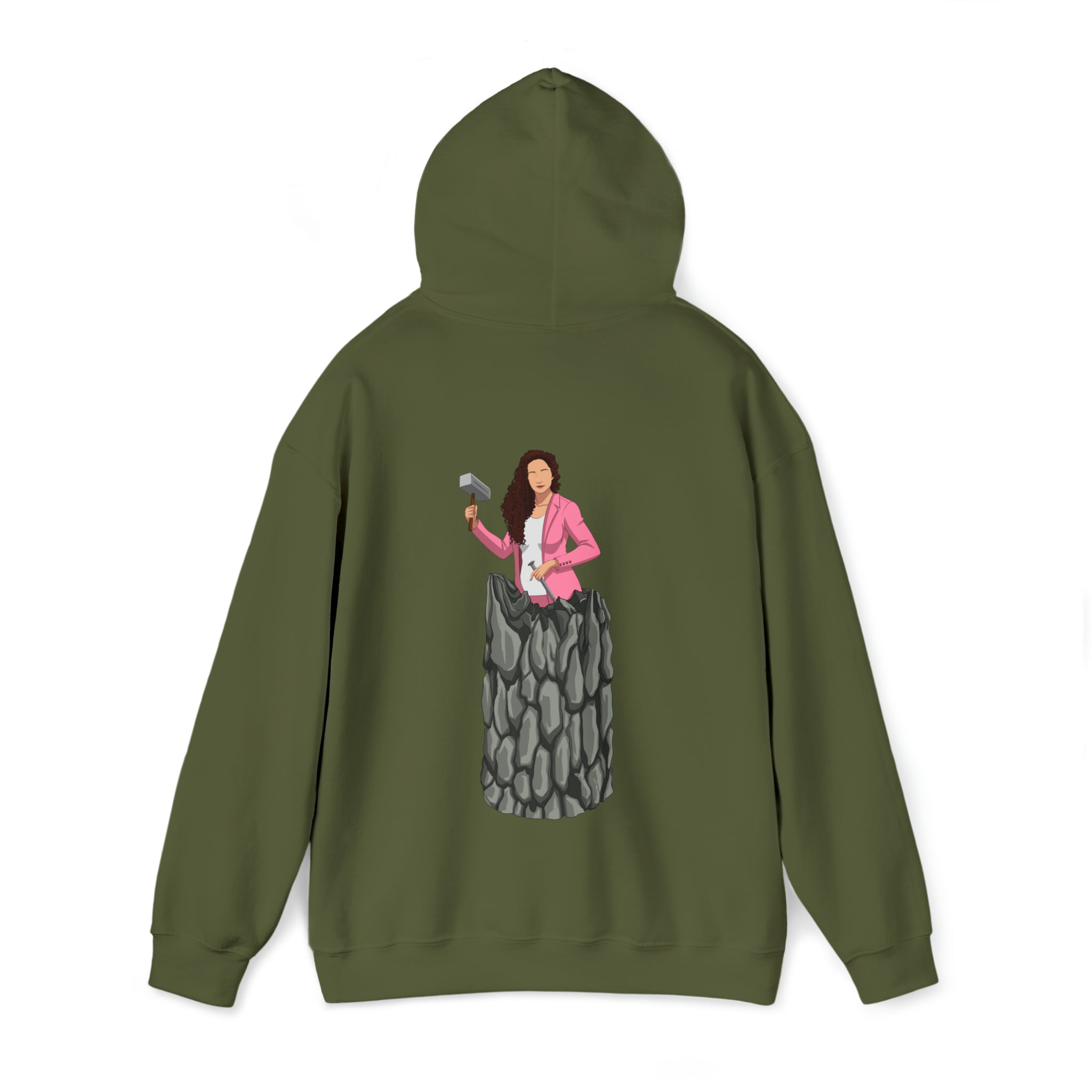 A person working hard to better his/herself - Heavy Blend™ Self-Made Hoodie - woman #13