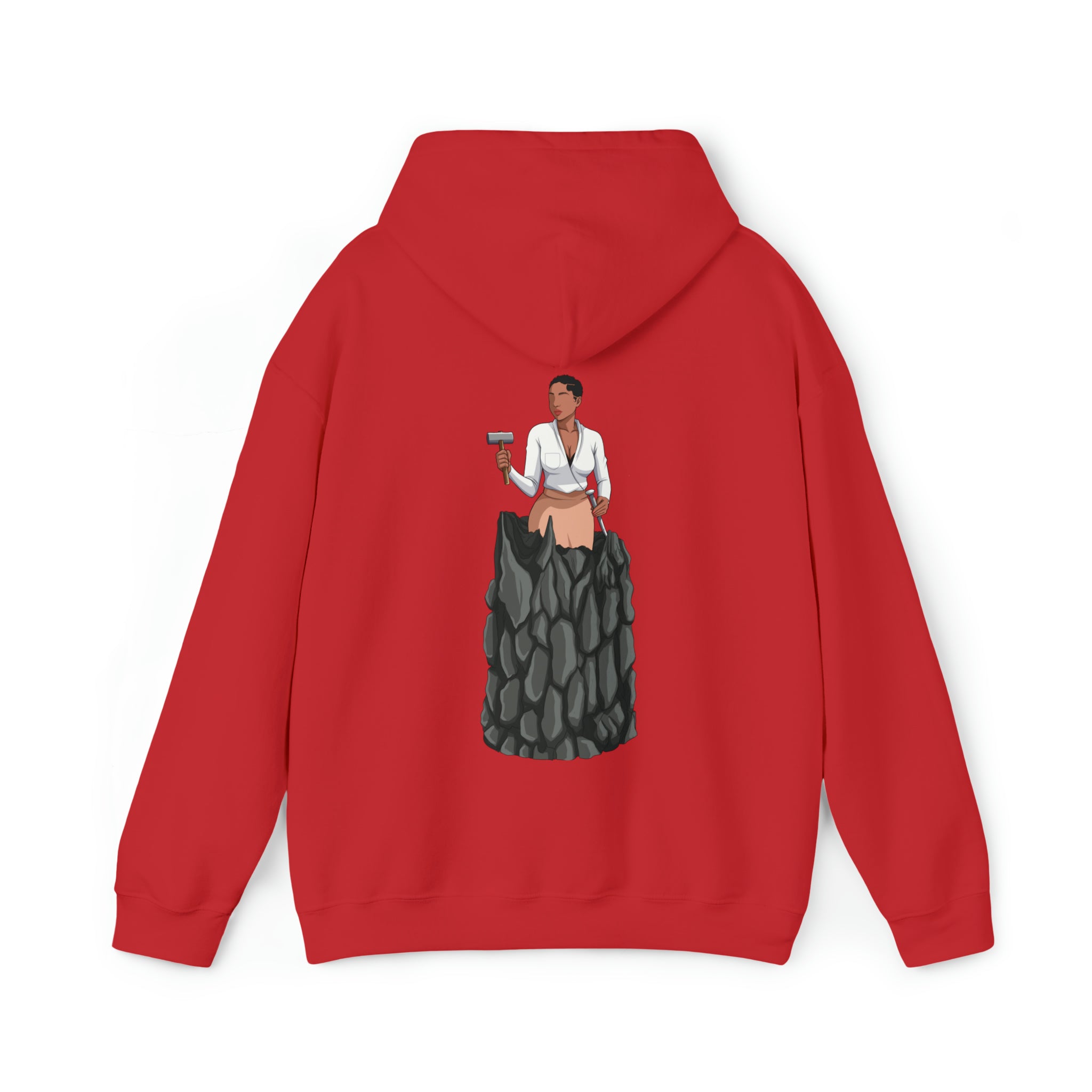 A person working hard to better his/herself - Heavy Blend™ Self-Made Hoodie - woman #1 - Breakthrough Collection