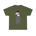 A person working hard to better his/herself - Heavy Cotton Self-Made T-shirt - self-made woman #12 - Breakthrough Collection