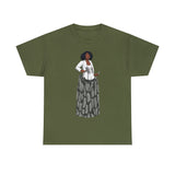 A person working hard to better his/herself - Heavy Cotton Self-Made T-shirt - self-made woman #12 - Breakthrough Collection