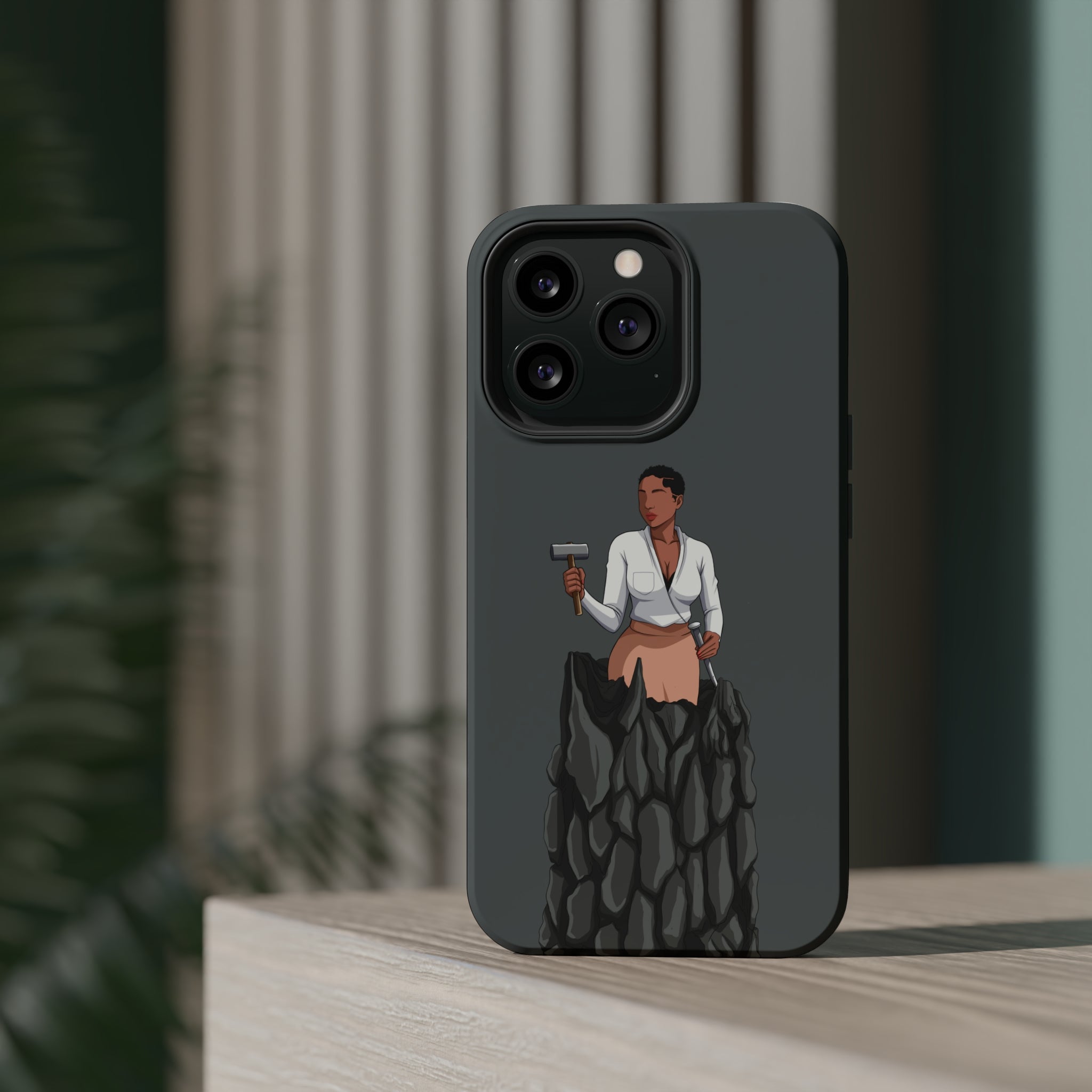 A person working hard to better his/herself - MagSafe Tough Case - self-made woman #1 - Breakthrough Collection
