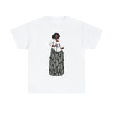 A person working hard to better his/herself - Heavy Cotton Self-Made T-shirt - self-made woman #12 - Breakthrough Collection