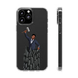 A person working hard to better his/herself - Clear Case - Self-Made Man #1 - Breakthrough Collection