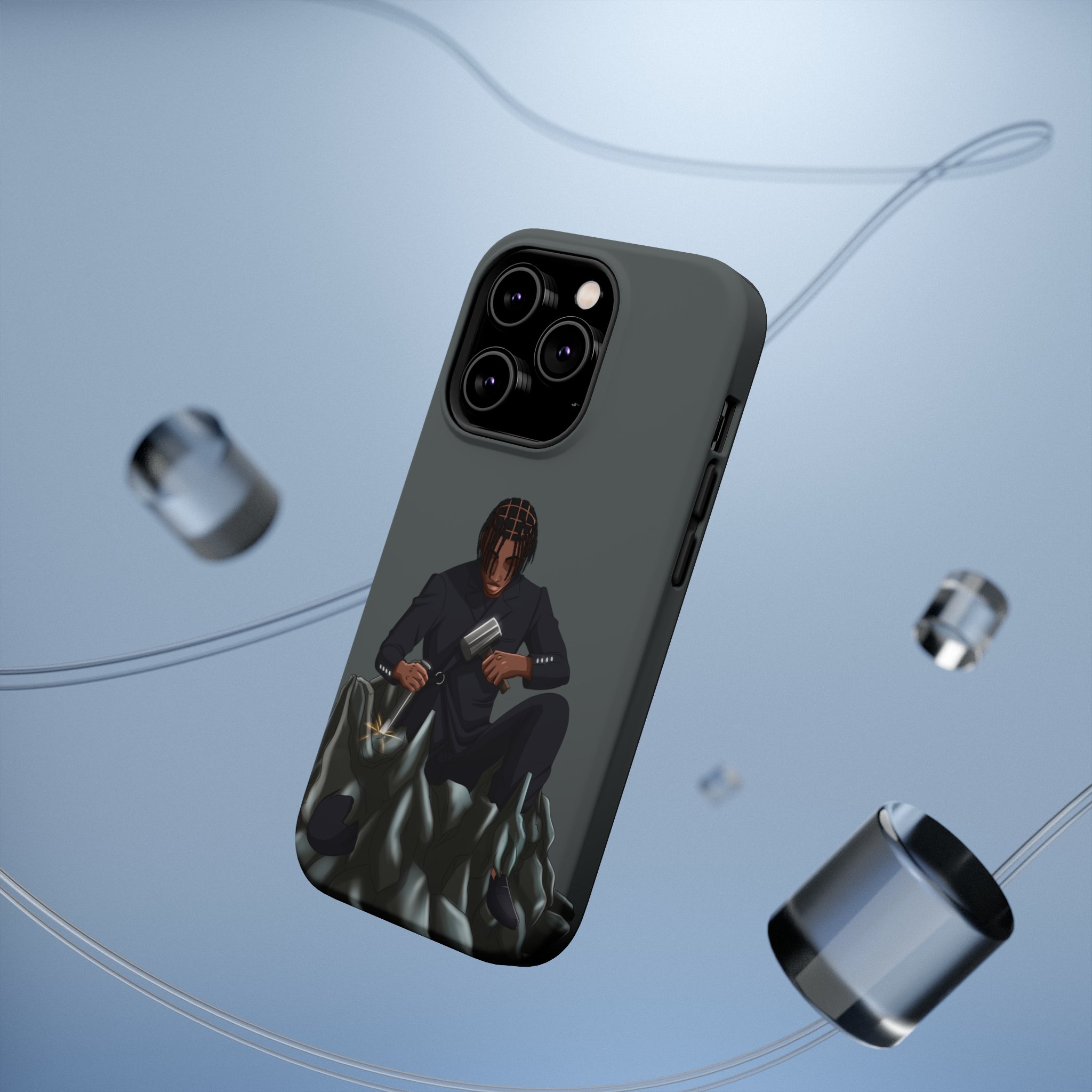 A person working hard to better his/herself - MagSafe Tough Case - Self-Made Man #13 - Breakthrough Collection