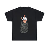A person working hard to better his/herself - Heavy Cotton Self-Made T-shirt - self-made woman #1 - Breakthrough Collection