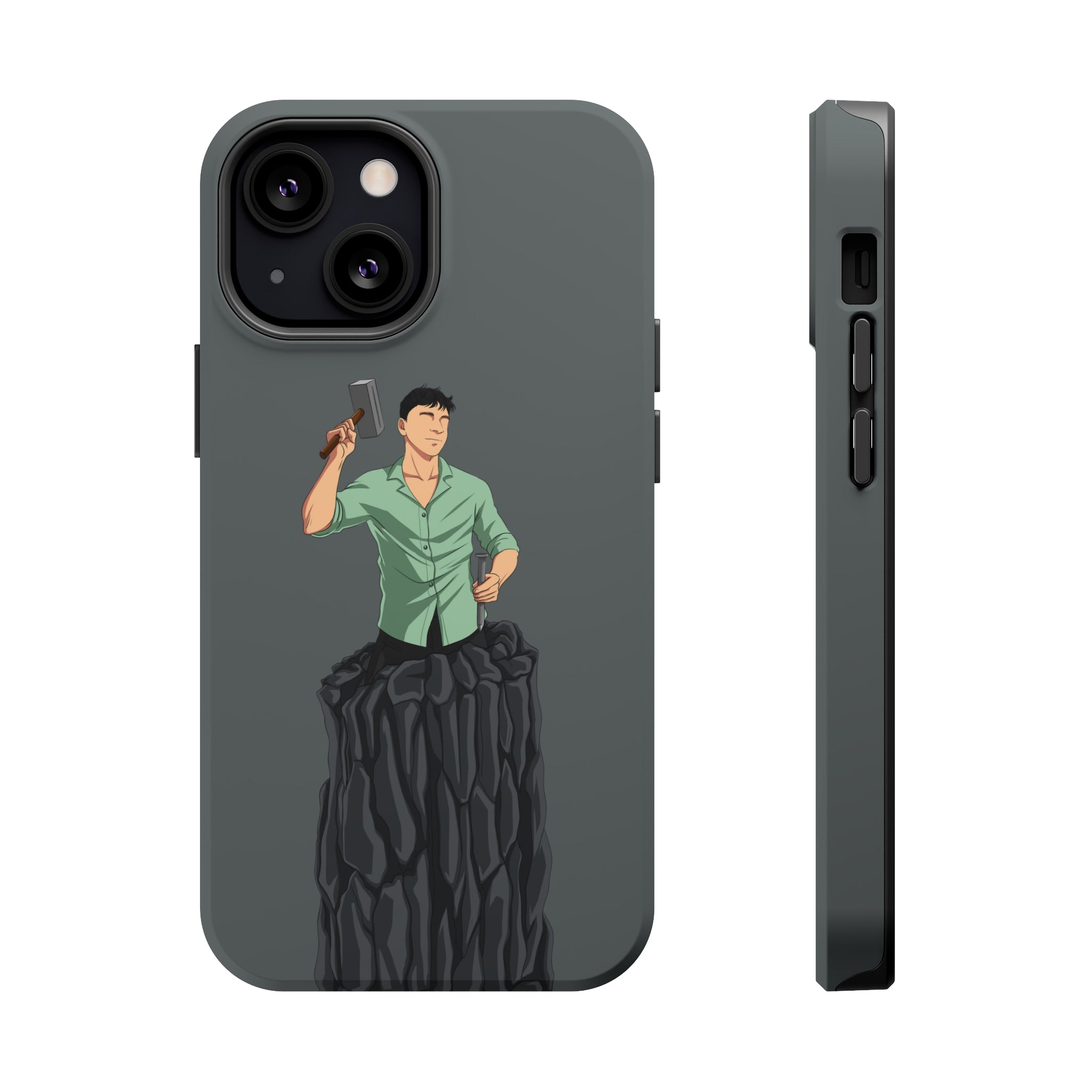 A person working hard to better his/herself - MagSafe Tough Case - Self-Made Man #15 - Breakthrough Collection