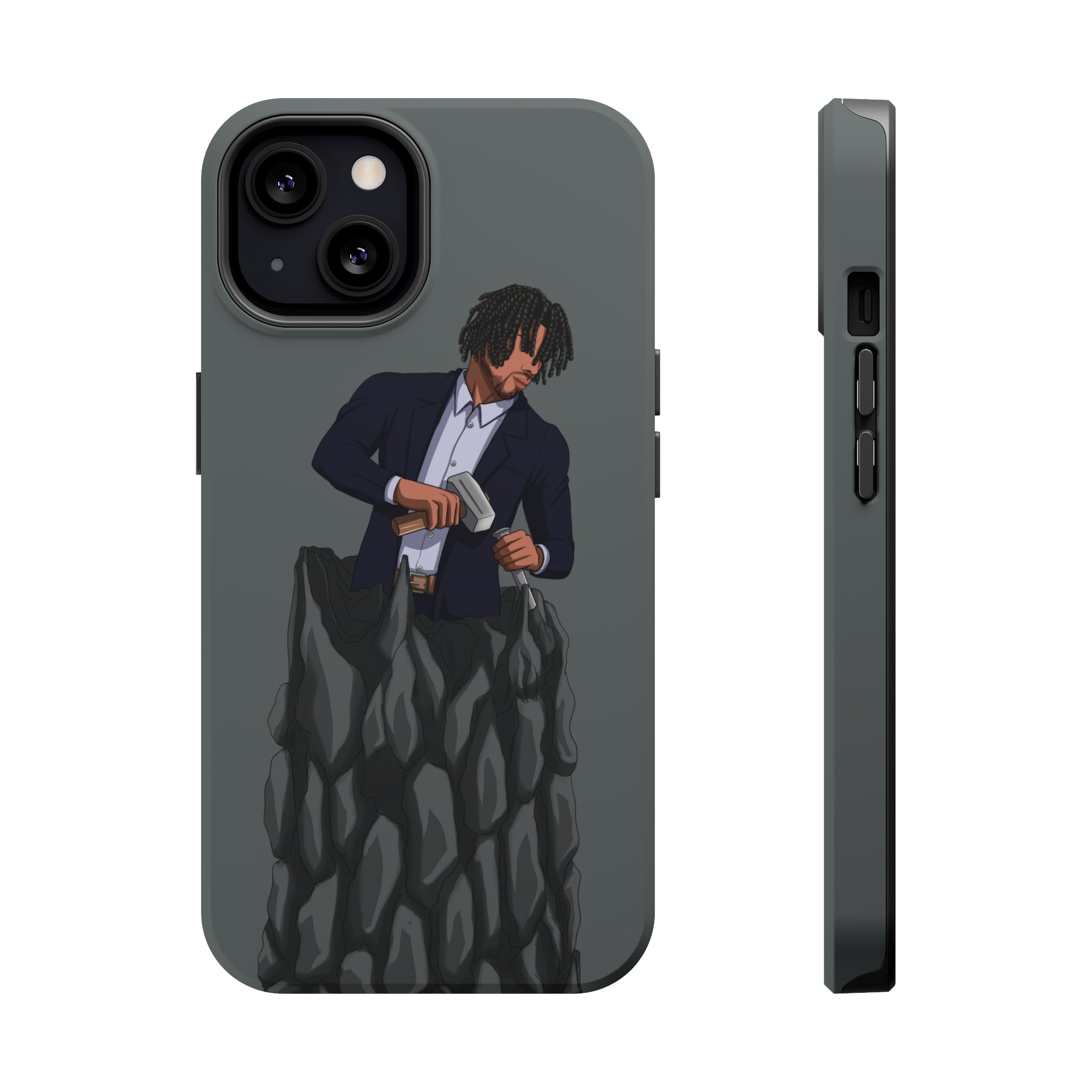 A person working hard to better his/herself - MagSafe Tough Case - Self-Made Man #4 - Breakthrough Collection