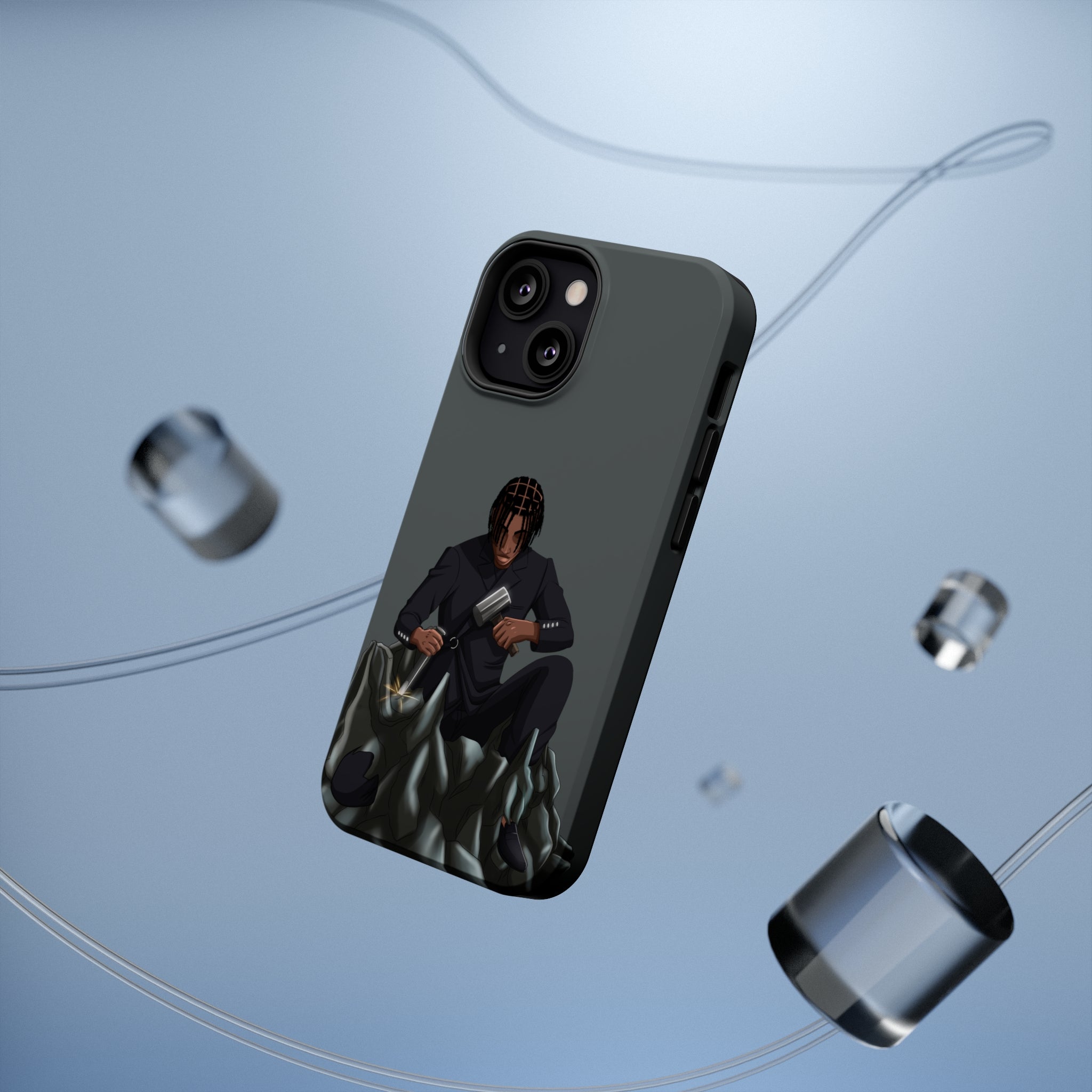 A person working hard to better his/herself - MagSafe Tough Case - Self-Made Man #13 - Breakthrough Collection