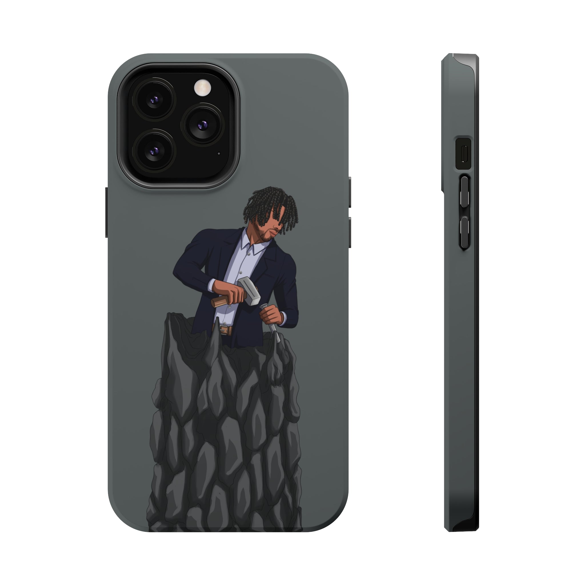 A person working hard to better his/herself - MagSafe Tough Case - Self-Made Man #4 - Breakthrough Collection