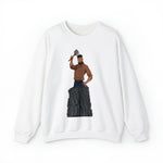 A person working hard to better his/herself - Self-Made Sweatshirt Heavy Blend™ Crewneck - Man #9 - Breakthrough Collection
