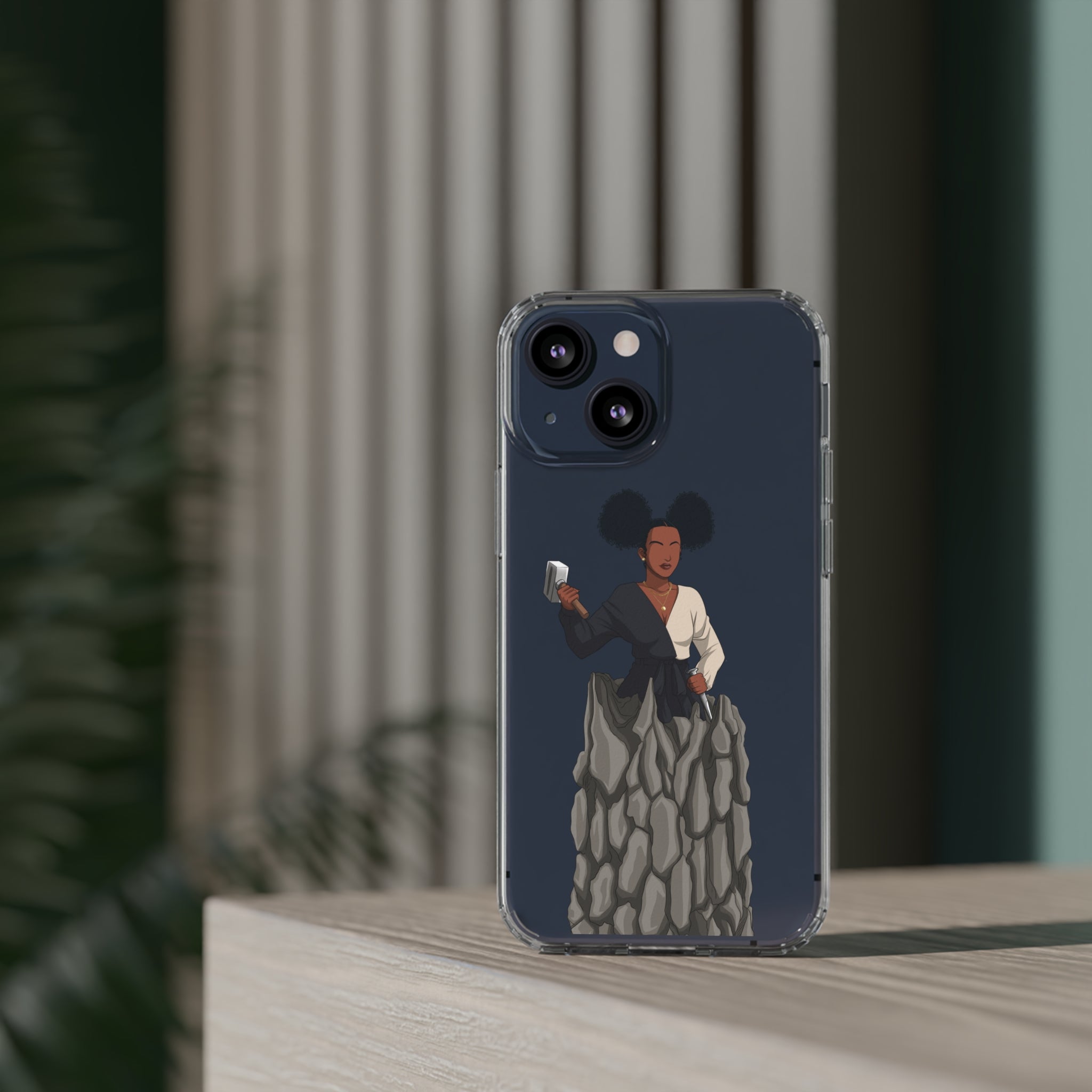 A person working hard to better his/herself - Clear Case - Self-Made Woman #10 - Breakthrough Collection