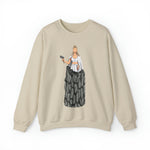 A person working hard to better his/herself - Self-Made Sweatshirt Heavy Blend™ Crewneck - woman #11 - Breakthrough Collection