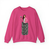 A person working hard to better his/herself - Self-Made Sweatshirt Heavy Blend™ Crewneck - woman #13 - Breakthrough Collection