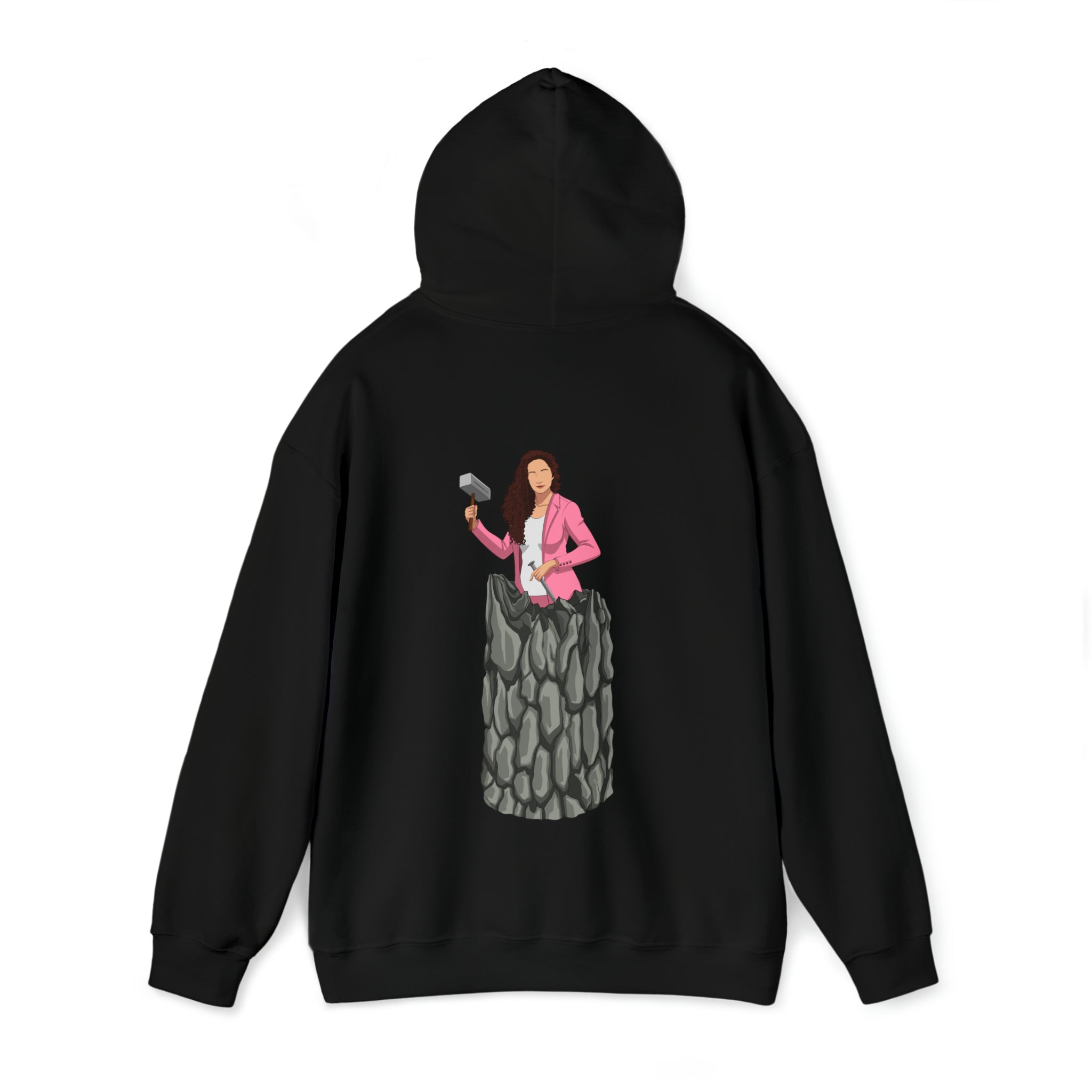 A person working hard to better his/herself - Heavy Blend™ Self-Made Hoodie - woman #13