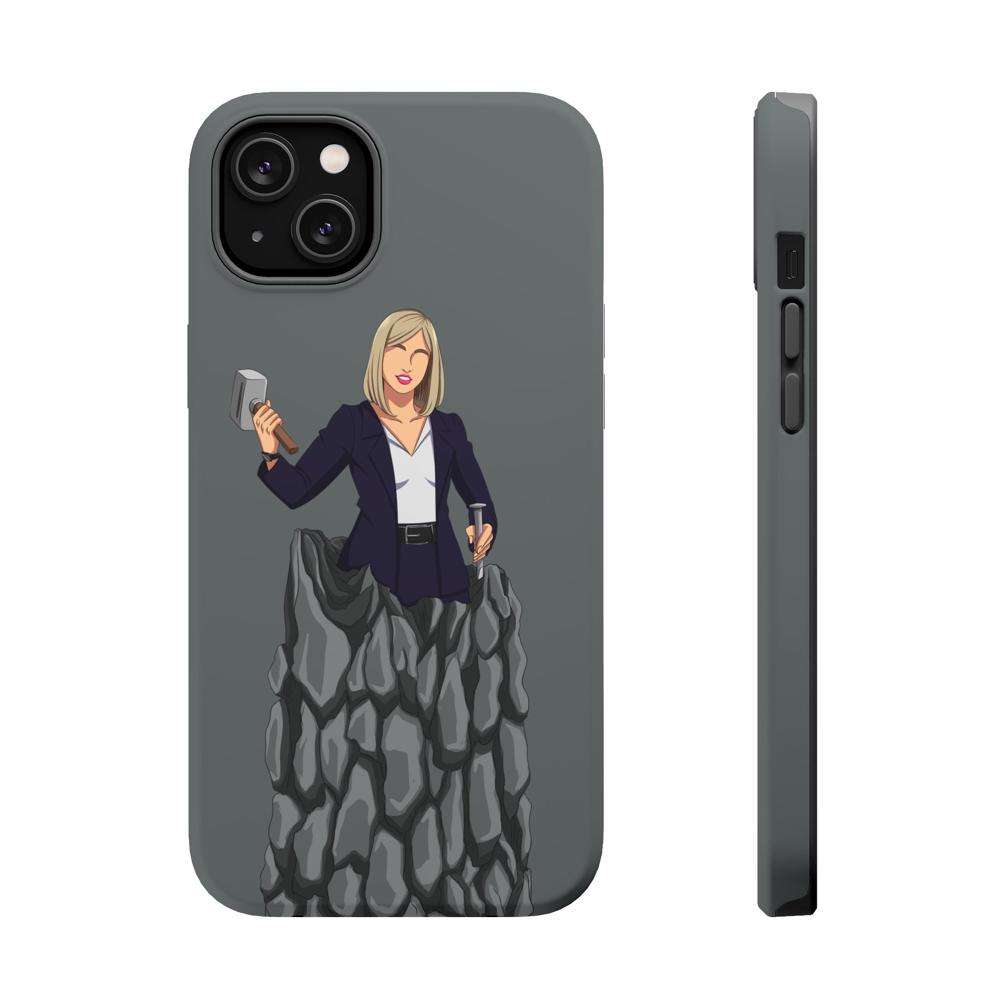 A person working hard to better his/herself - MagSafe Tough Case - self-made woman #3 - Breakthrough Collection