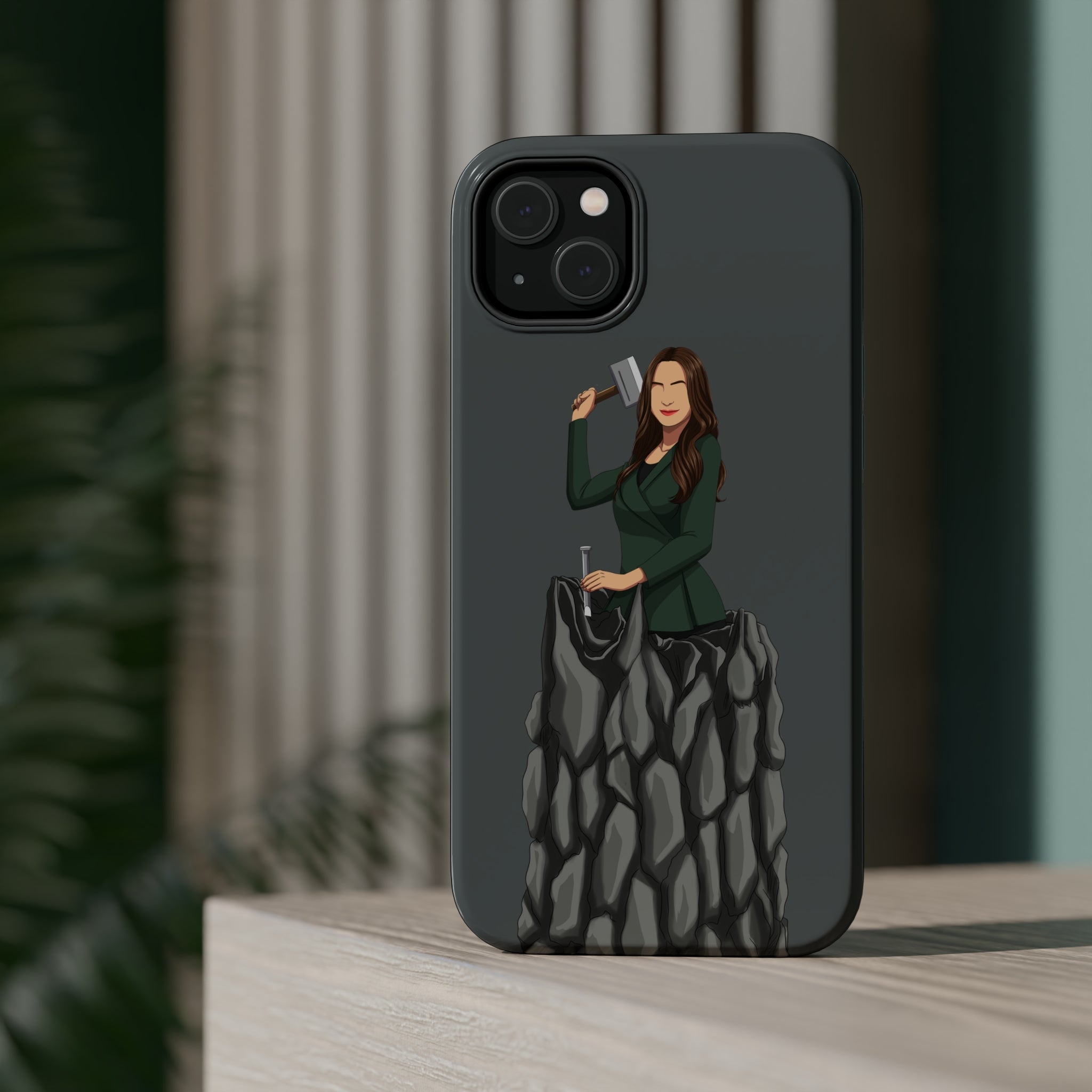 A person working hard to better his/herself - MagSafe Tough Case - self-made woman #5 - Breakthrough Collection