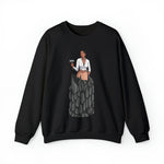 A person working hard to better his/herself - Self-Made Sweatshirt Heavy Blend™ Crewneck - woman #1 - Breakthrough Collection