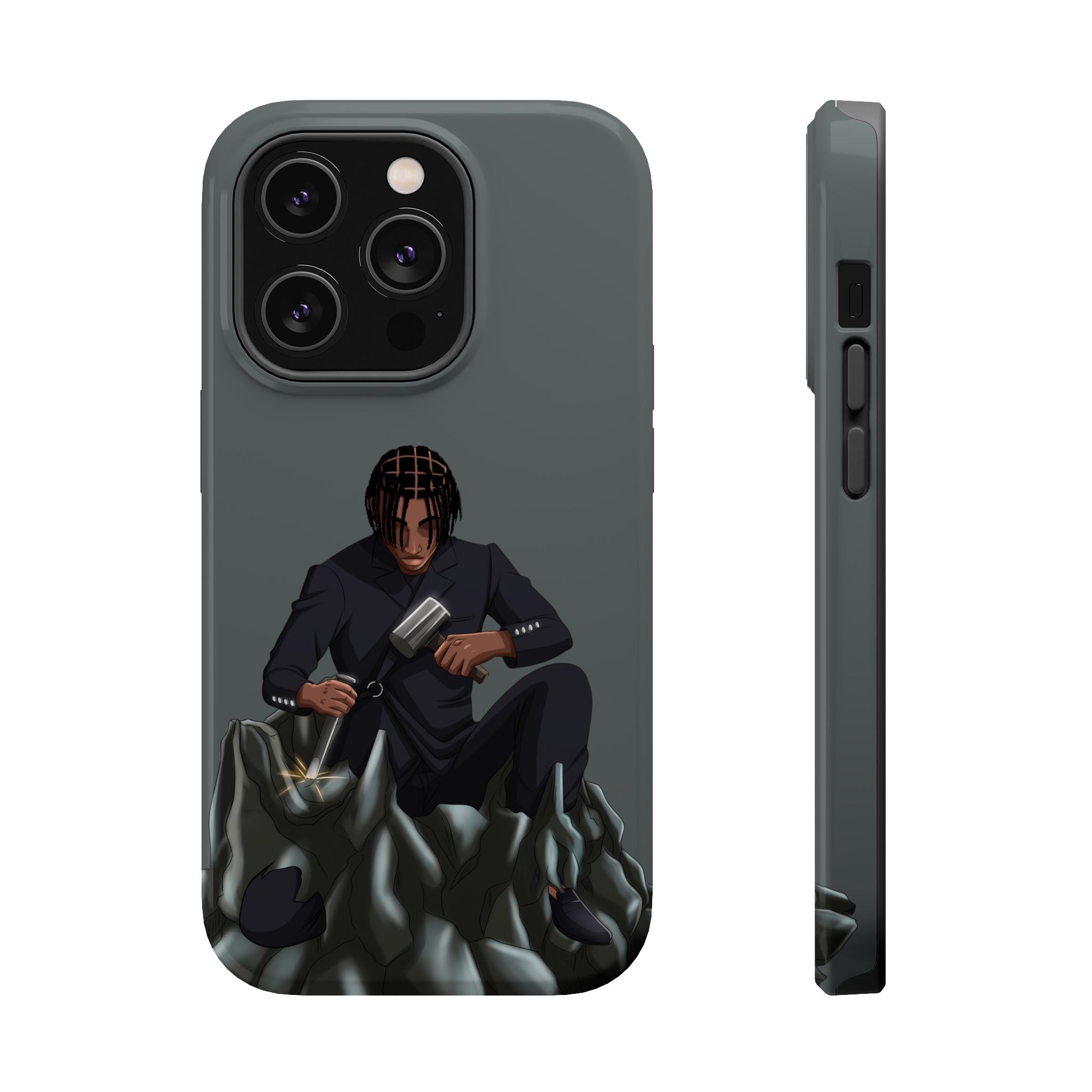 A person working hard to better his/herself - MagSafe Tough Case - Self-Made Man #13 - Breakthrough Collection