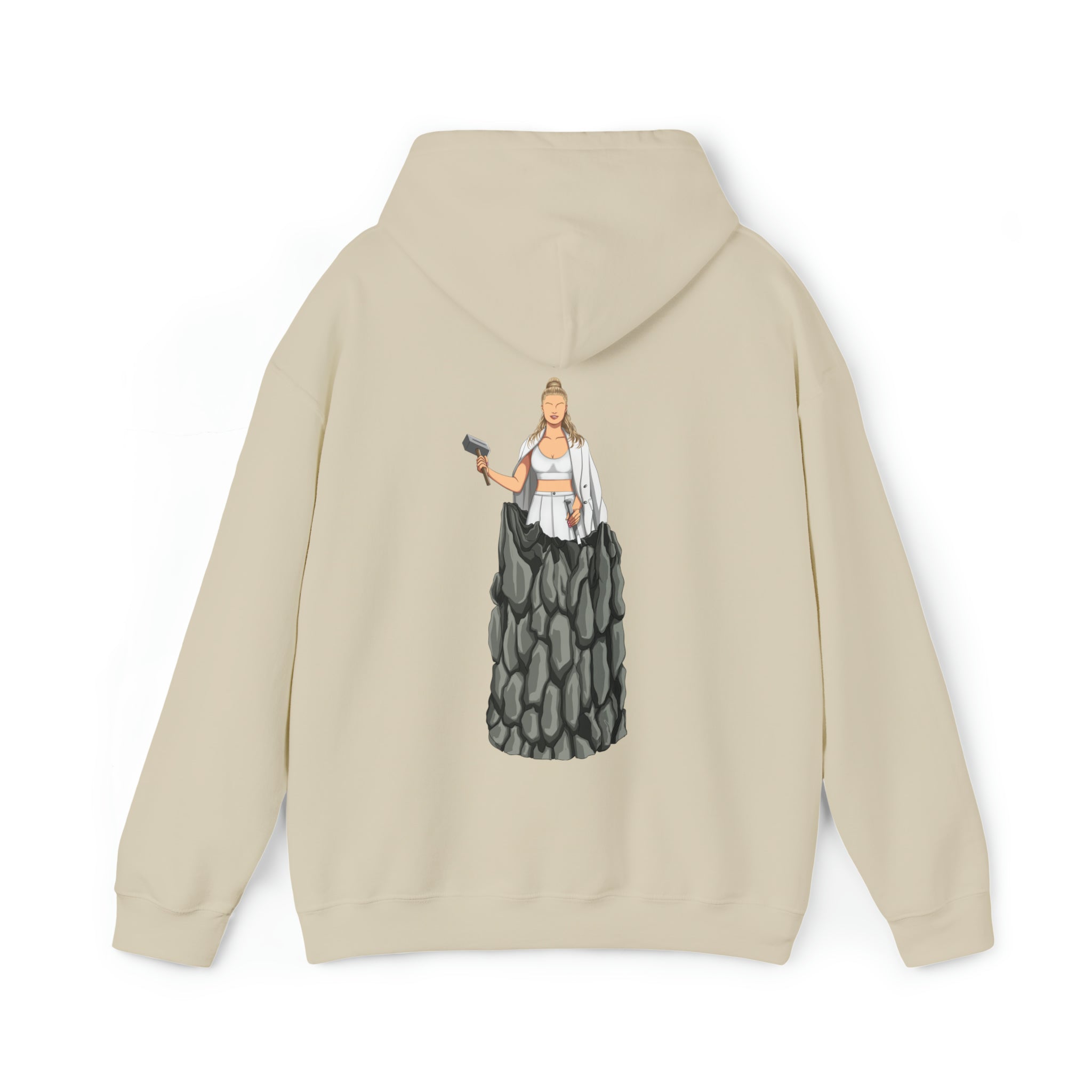 A person working hard to better his/herself - Heavy Blend™ Self-Made Hoodie - Woman #11