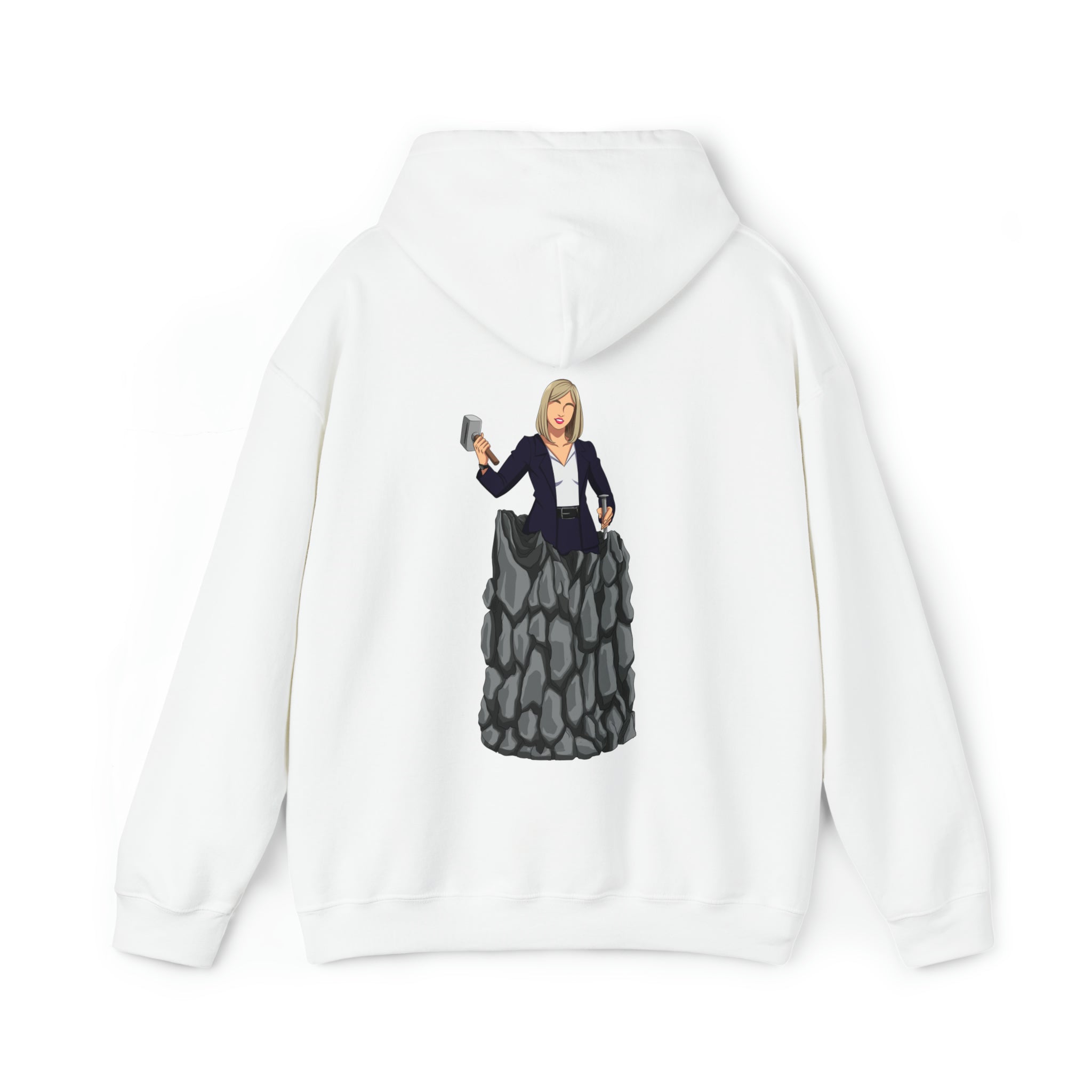 A person working hard to better his/herself - Heavy Blend™ Self-Made Hoodie - woman #3 - Breakthrough Collection