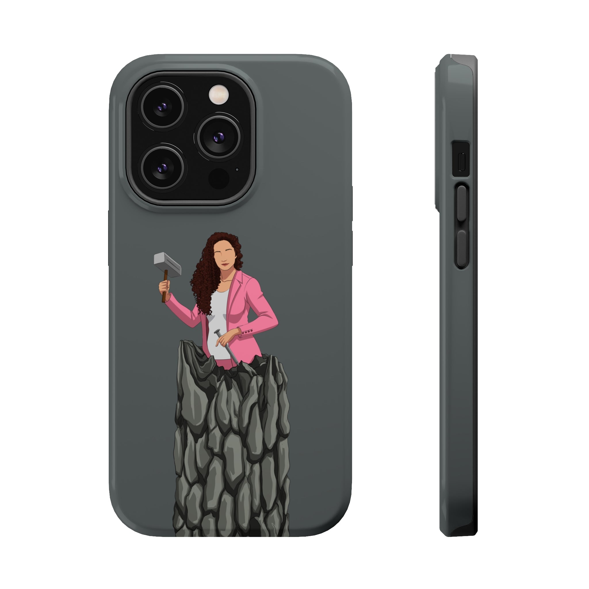 A person working hard to better his/herself - MagSafe Tough Case - self-made woman #13 - Breakthrough Collection