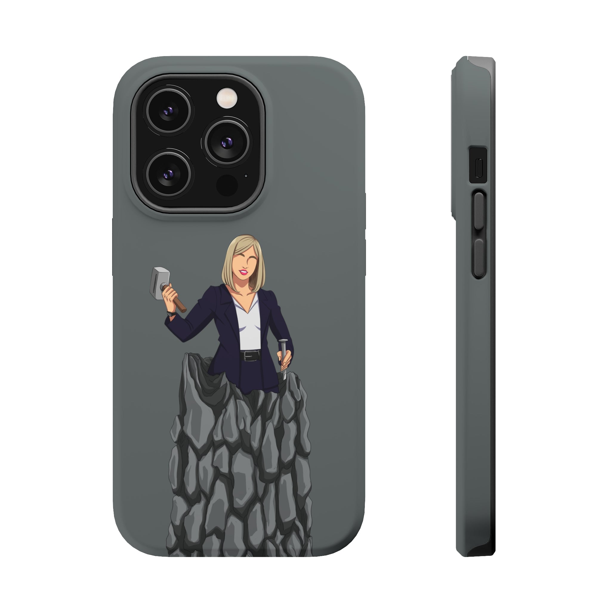 A person working hard to better his/herself - MagSafe Tough Case - self-made woman #3 - Breakthrough Collection