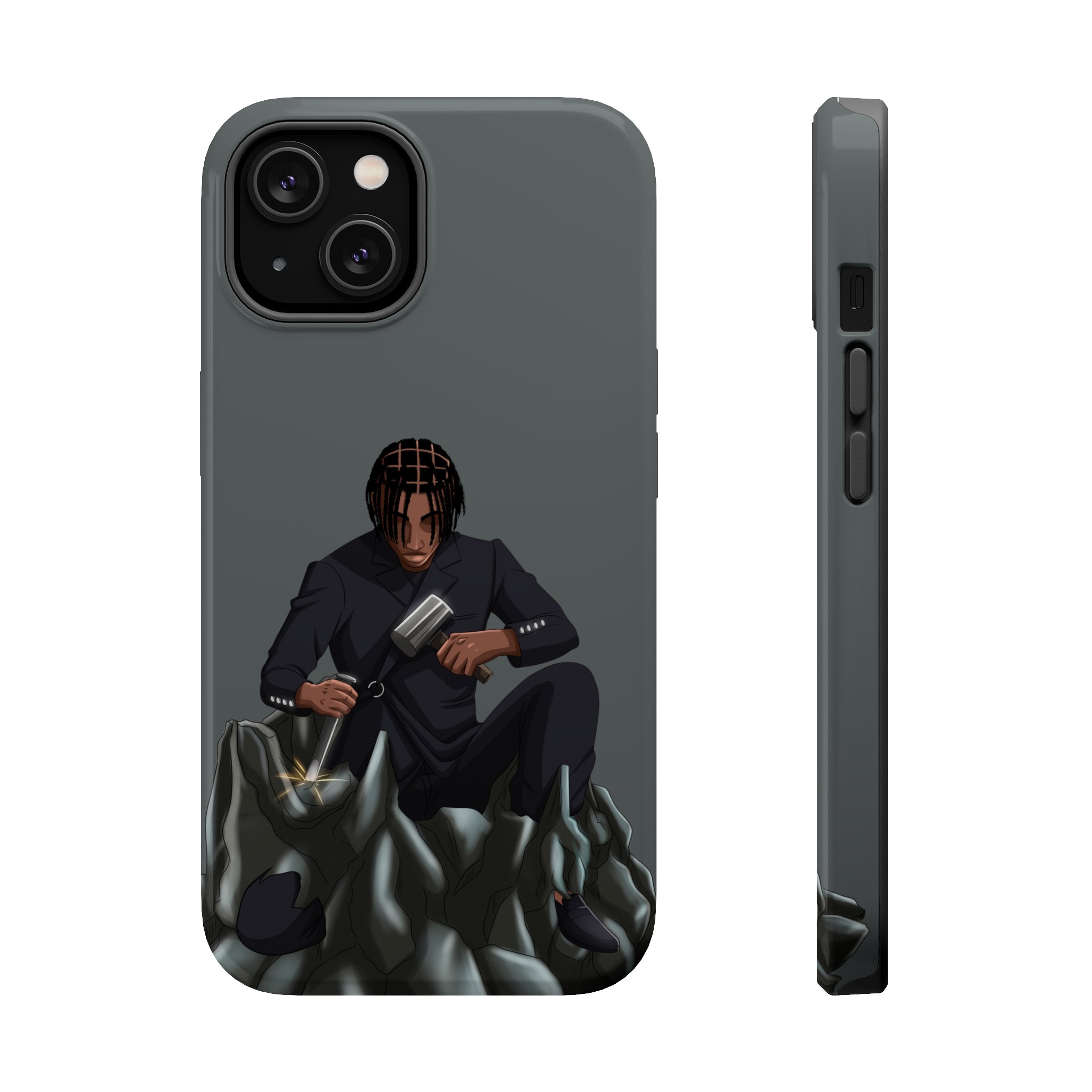 A person working hard to better his/herself - MagSafe Tough Case - Self-Made Man #13 - Breakthrough Collection