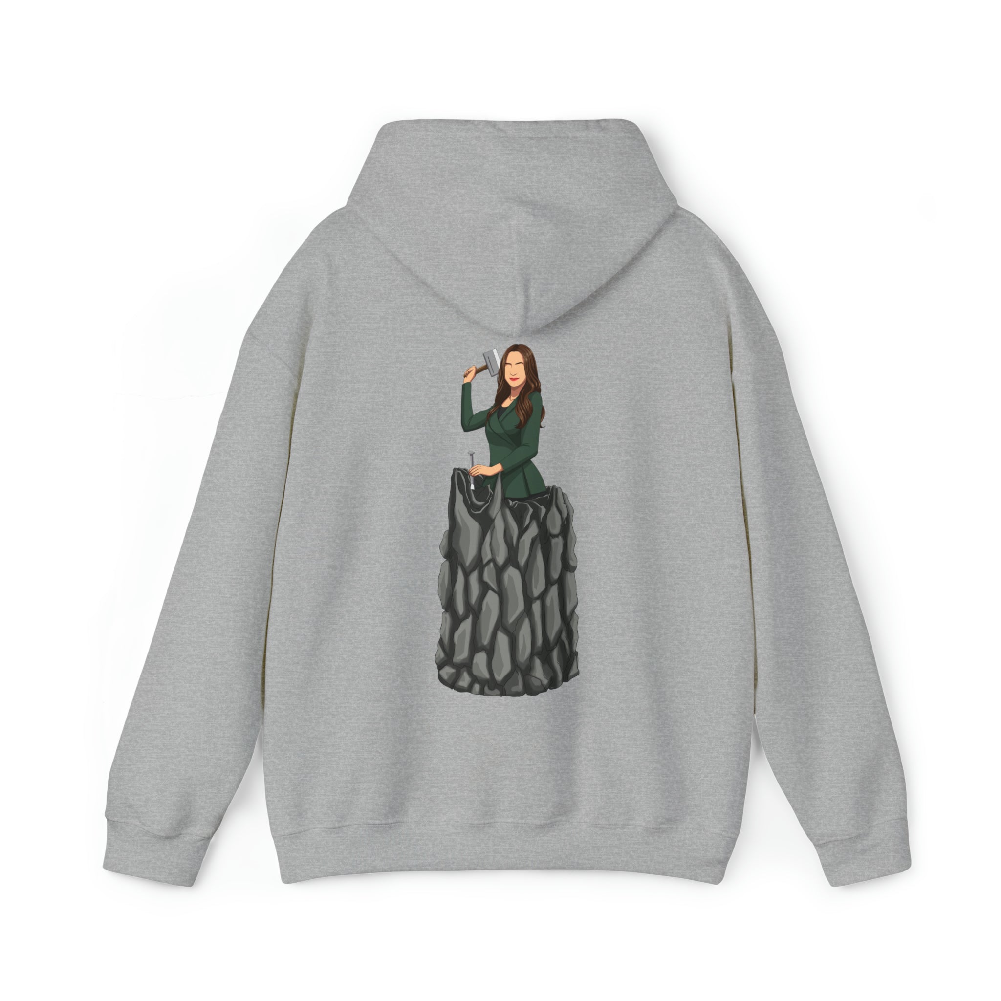 A person working hard to better his/herself - Heavy Blend™ Self-Made Hoodie - woman #5 - Breakthrough Collection