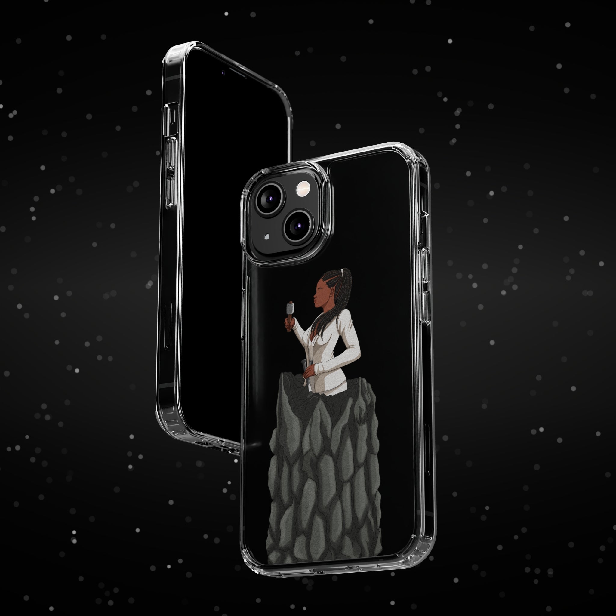 A person working hard to better his/herself - Clear Case - Self-Made Woman #4 - Breakthrough Collection