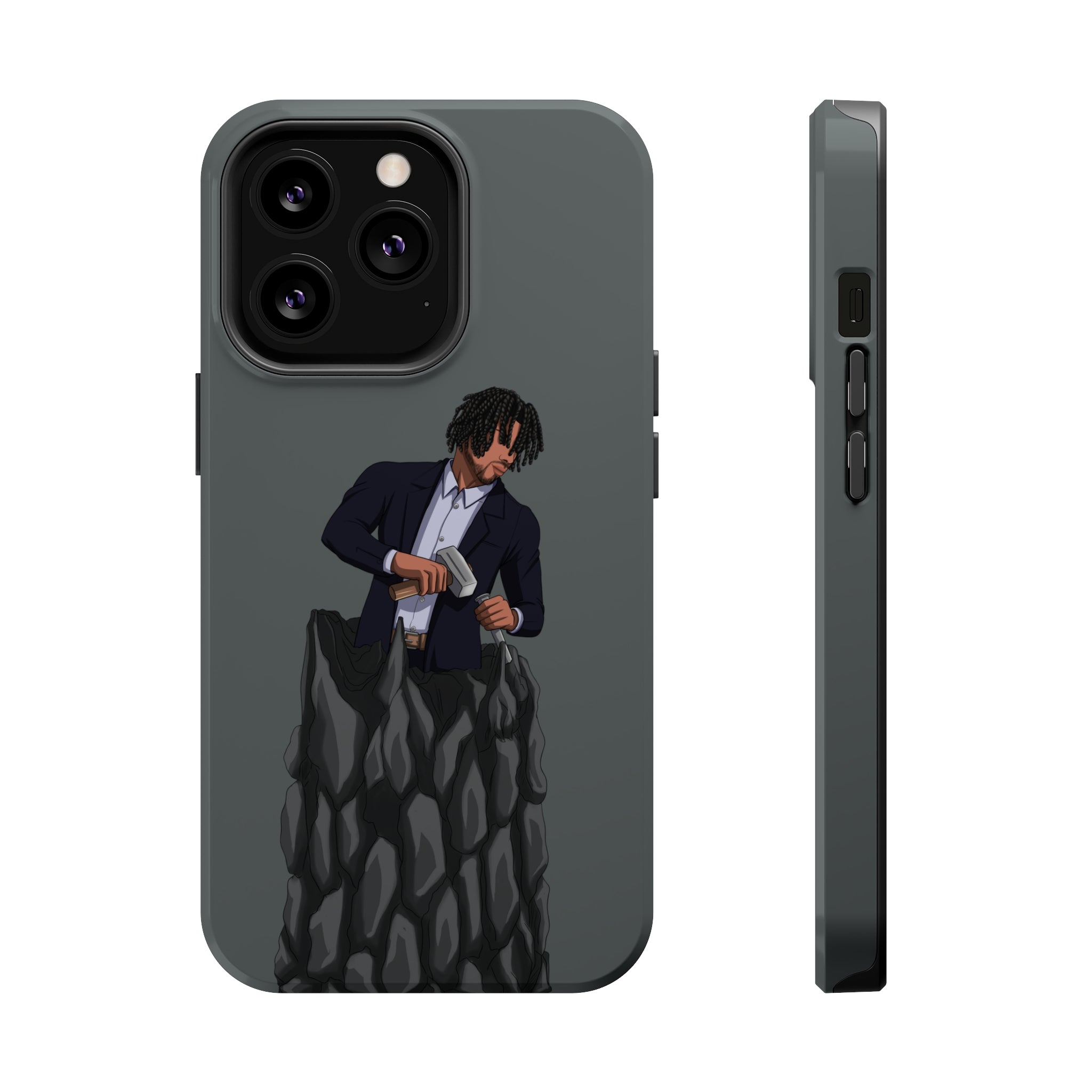 A person working hard to better his/herself - MagSafe Tough Case - Self-Made Man #4 - Breakthrough Collection
