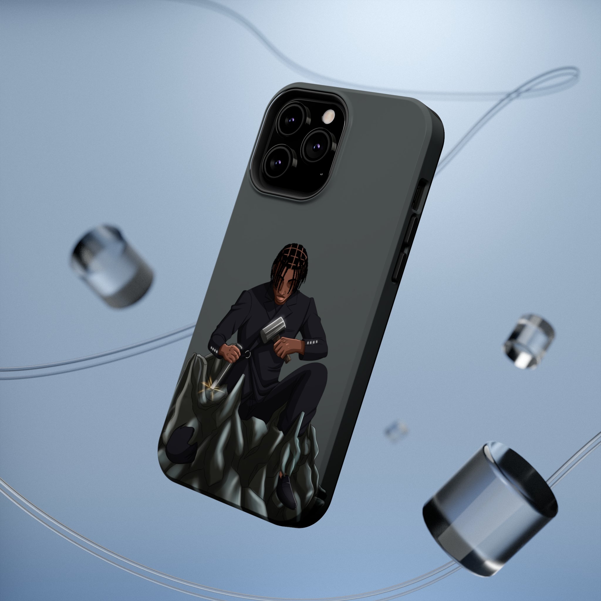 A person working hard to better his/herself - MagSafe Tough Case - Self-Made Man #13 - Breakthrough Collection