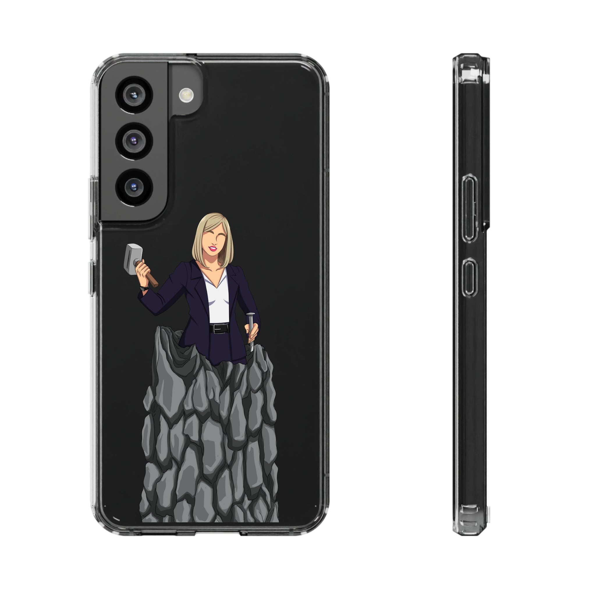 A person working hard to better his/herself - Clear Case - Self-Made Woman #3 - Breakthrough Collection