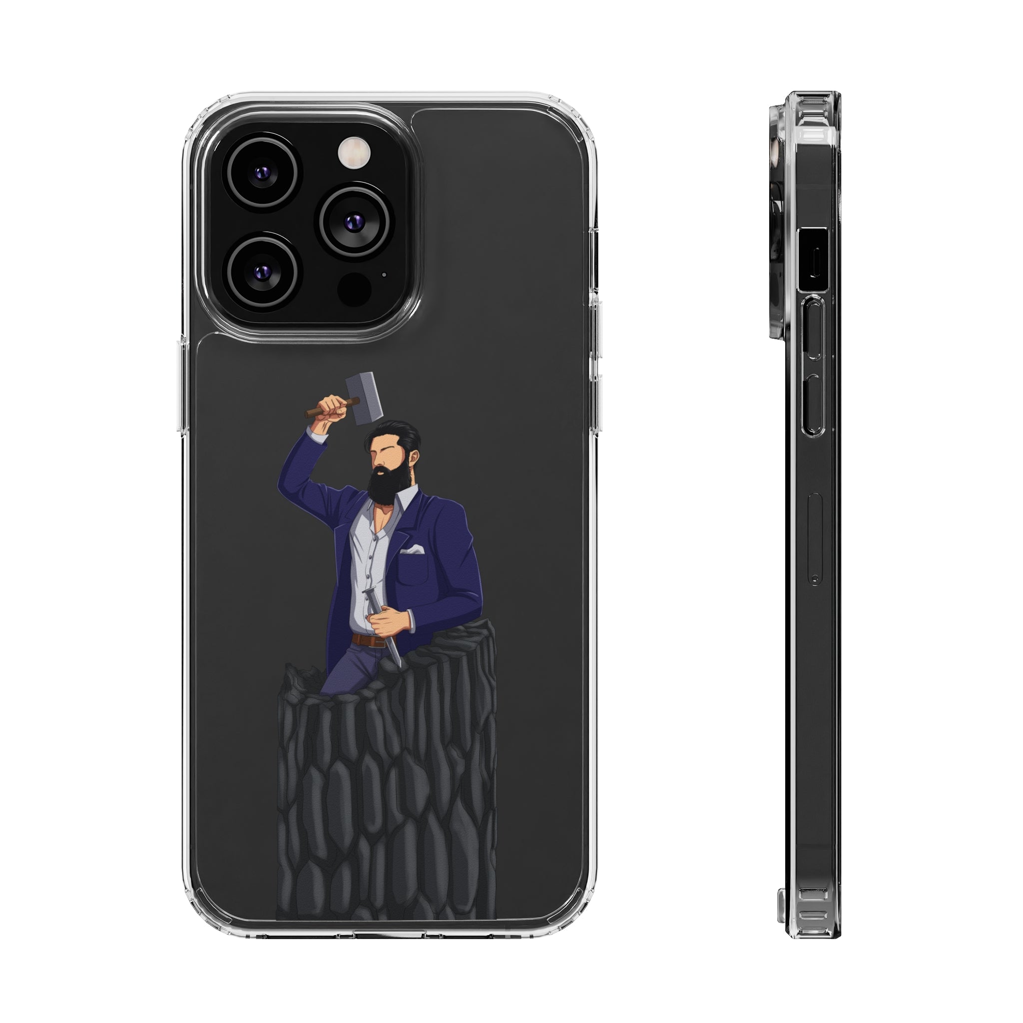A person working hard to better his/herself - Clear Case - Self-Made Man #12 - Breakthrough Collection