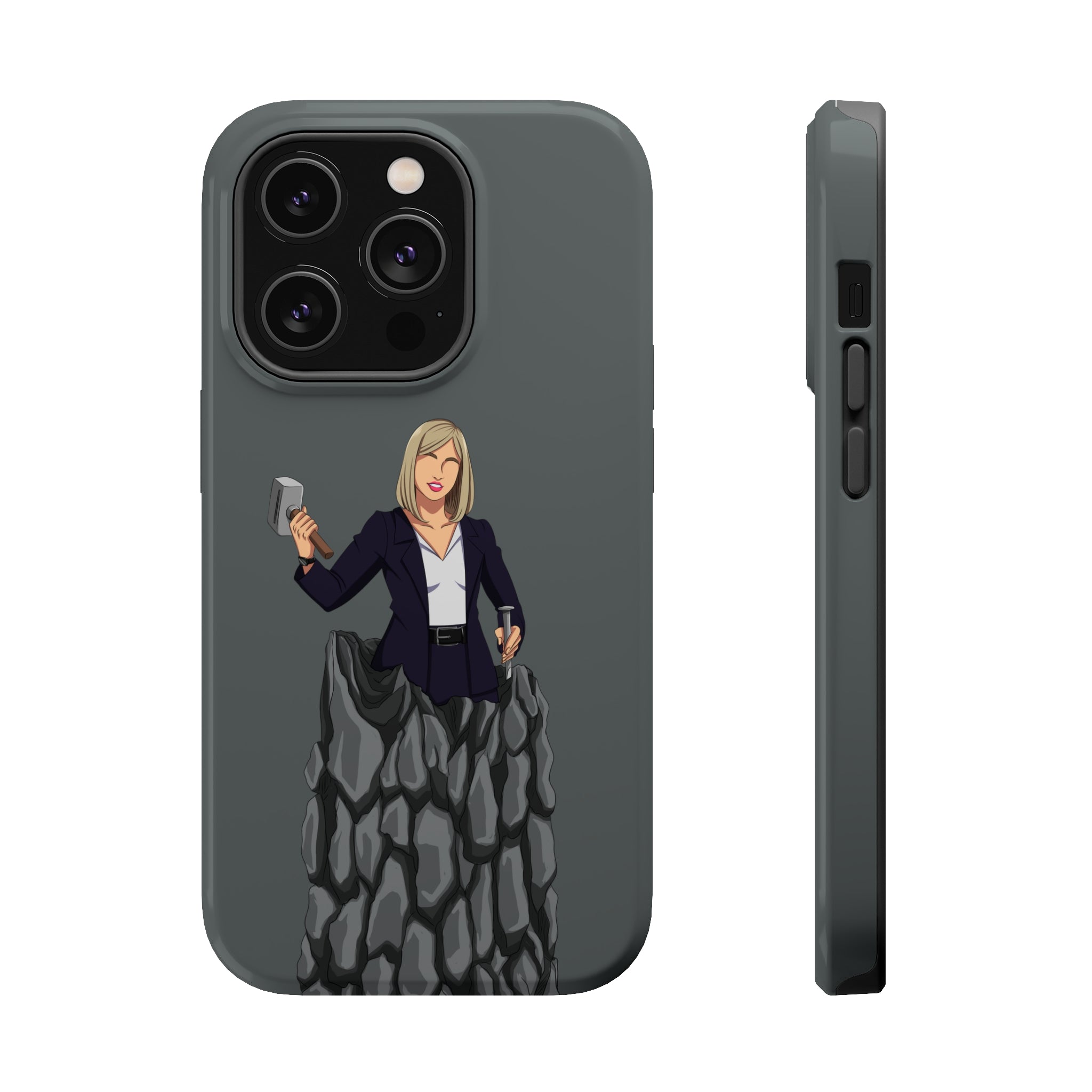 A person working hard to better his/herself - MagSafe Tough Case - self-made woman #3 - Breakthrough Collection