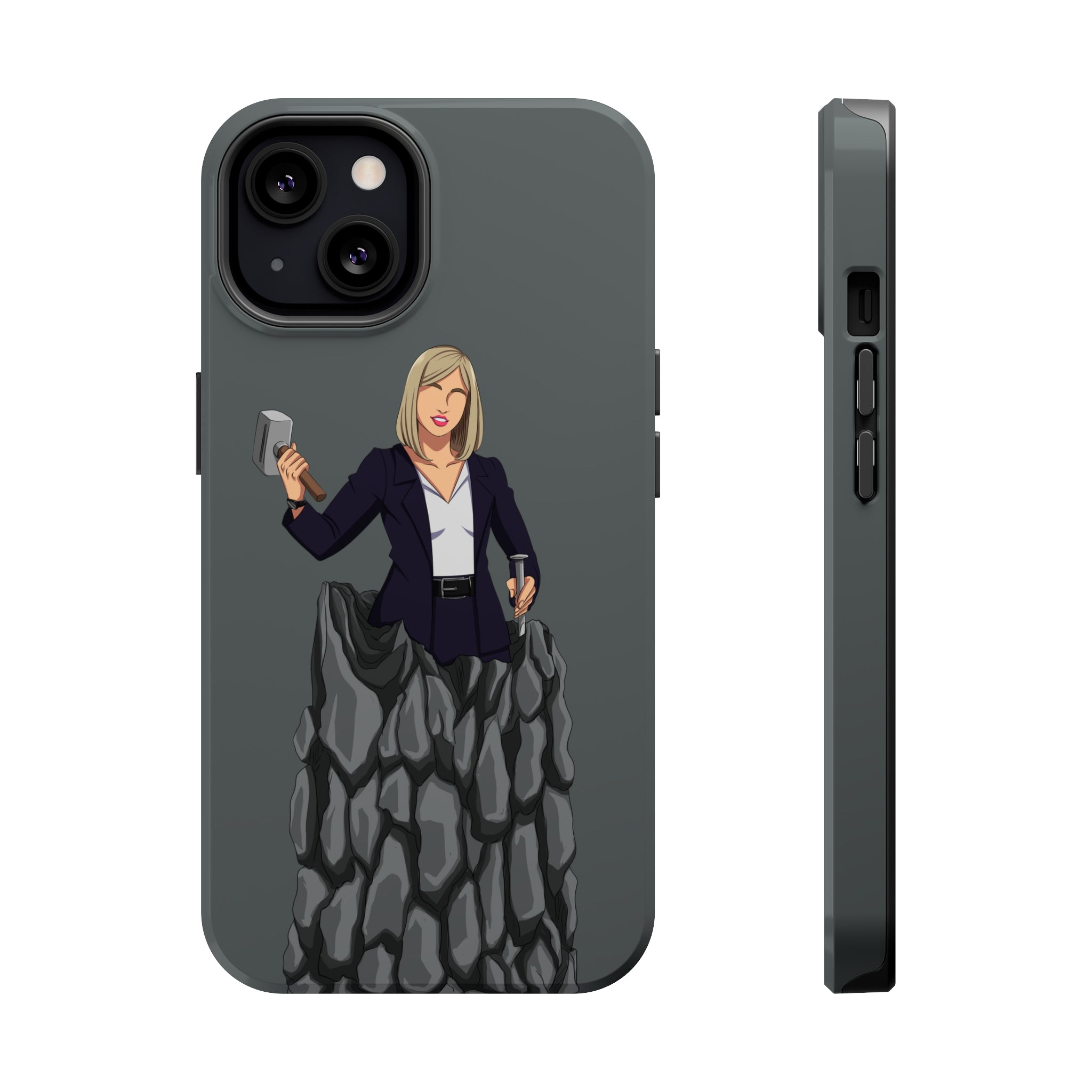 A person working hard to better his/herself - MagSafe Tough Case - self-made woman #3 - Breakthrough Collection