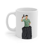 A person working hard to better his/herself - Ceramic Mug 11oz - Self-Made Man #15 - Breakthrough Collection