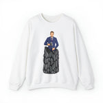 A person working hard to better his/herself - Self-Made Sweatshirt Heavy Blend™ Crewneck - Man #8 - Breakthrough Collection