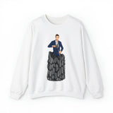 A person working hard to better his/herself - Self-Made Sweatshirt Heavy Blend™ Crewneck - Man #5 - Breakthrough Collection