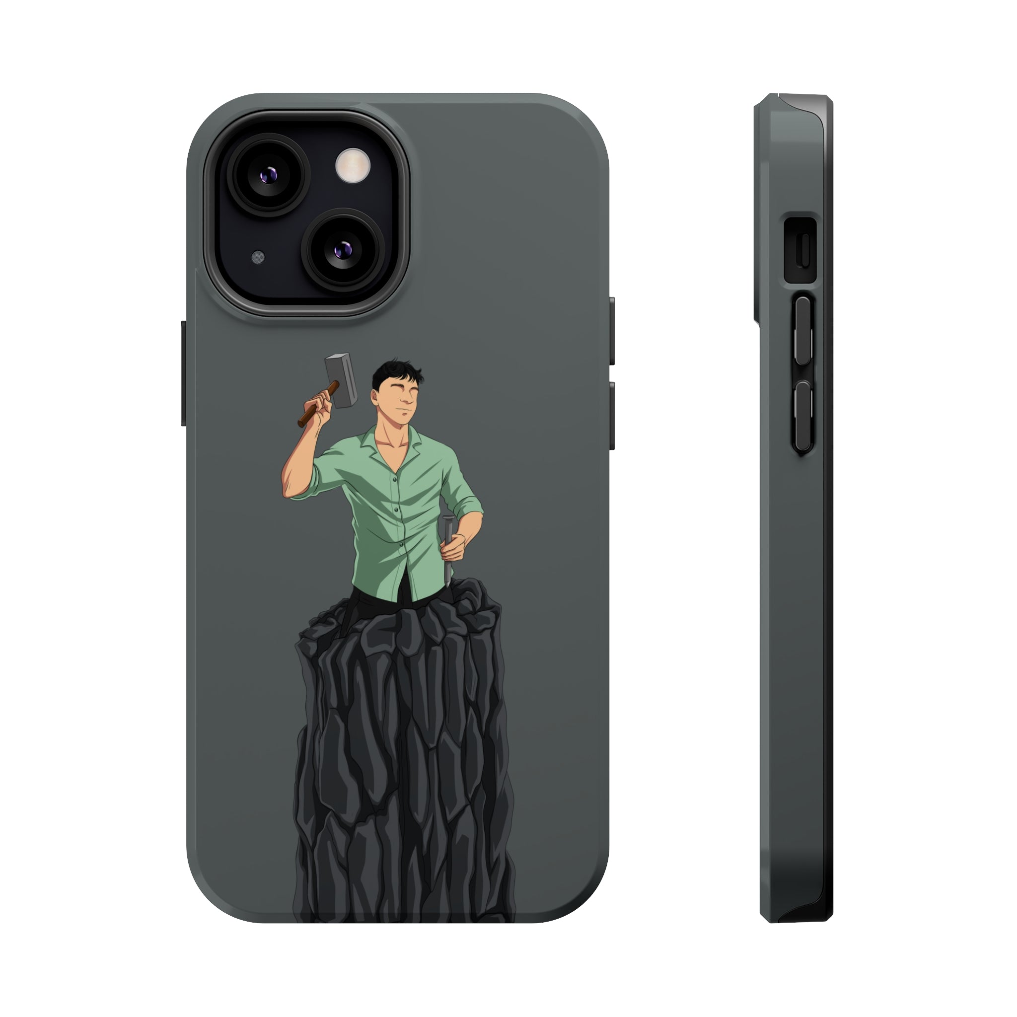 A person working hard to better his/herself - MagSafe Tough Case - Self-Made Man #15 - Breakthrough Collection