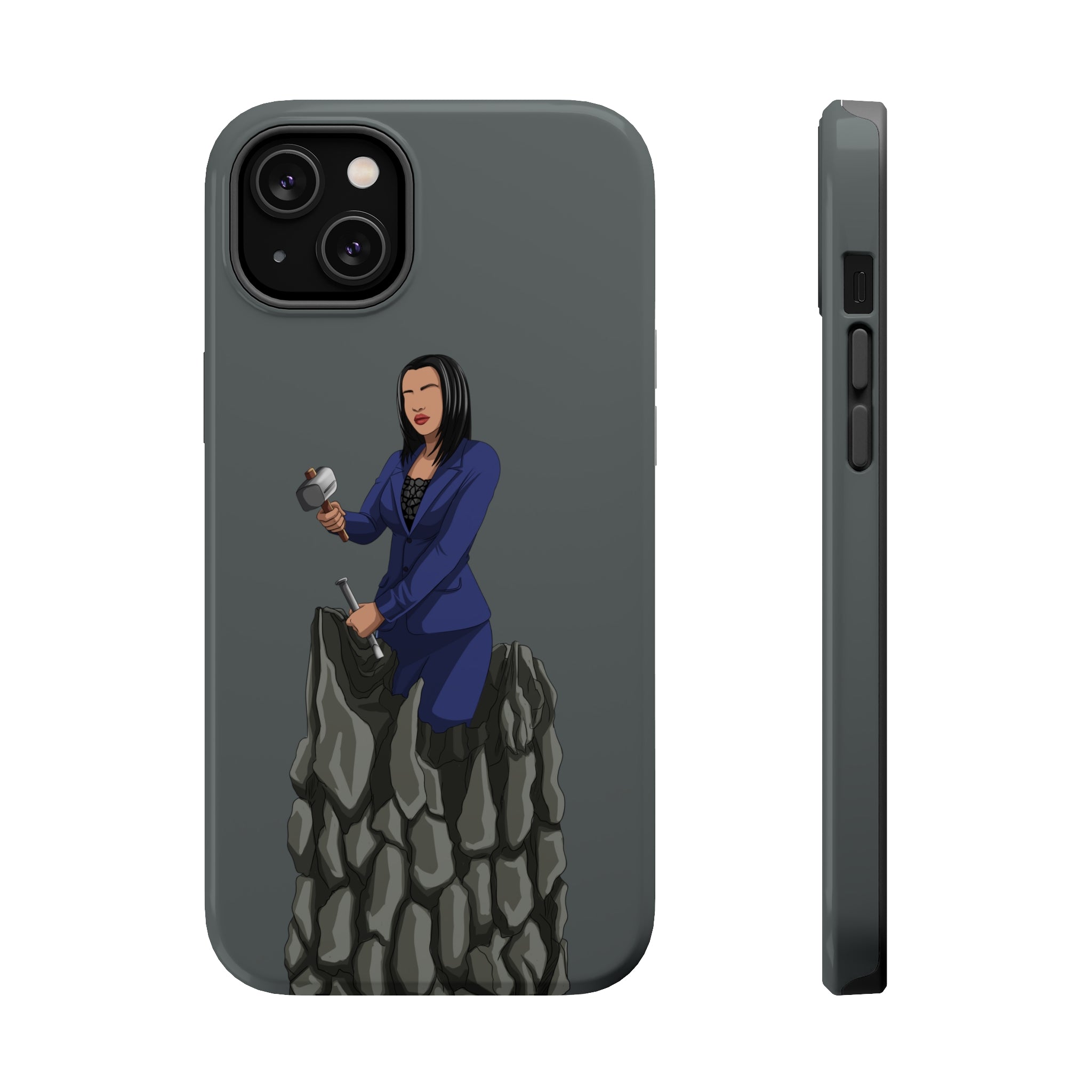 A person working hard to better his/herself - MagSafe Tough Case - self-made woman #2 - Breakthrough Collection