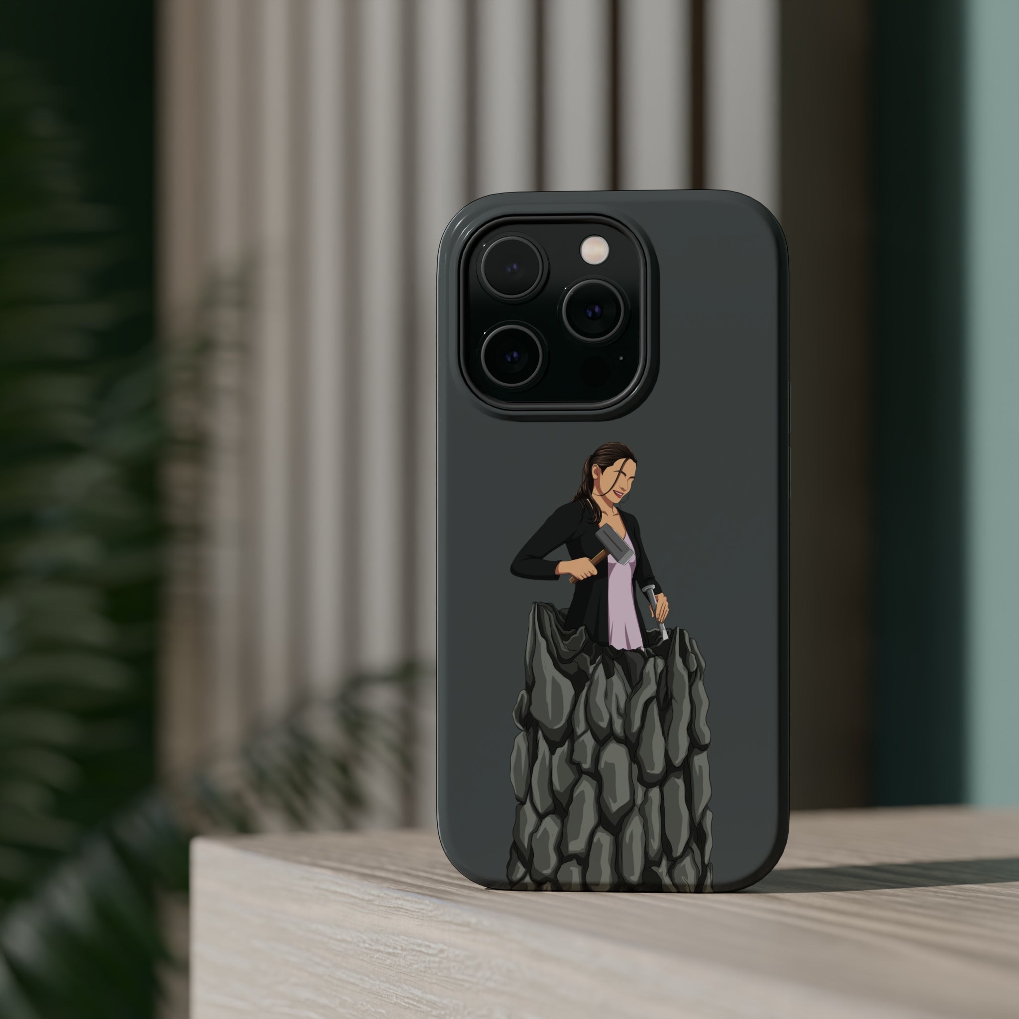 A person working hard to better his/herself - MagSafe Tough Case - self-made woman #8 - Breakthrough Collection