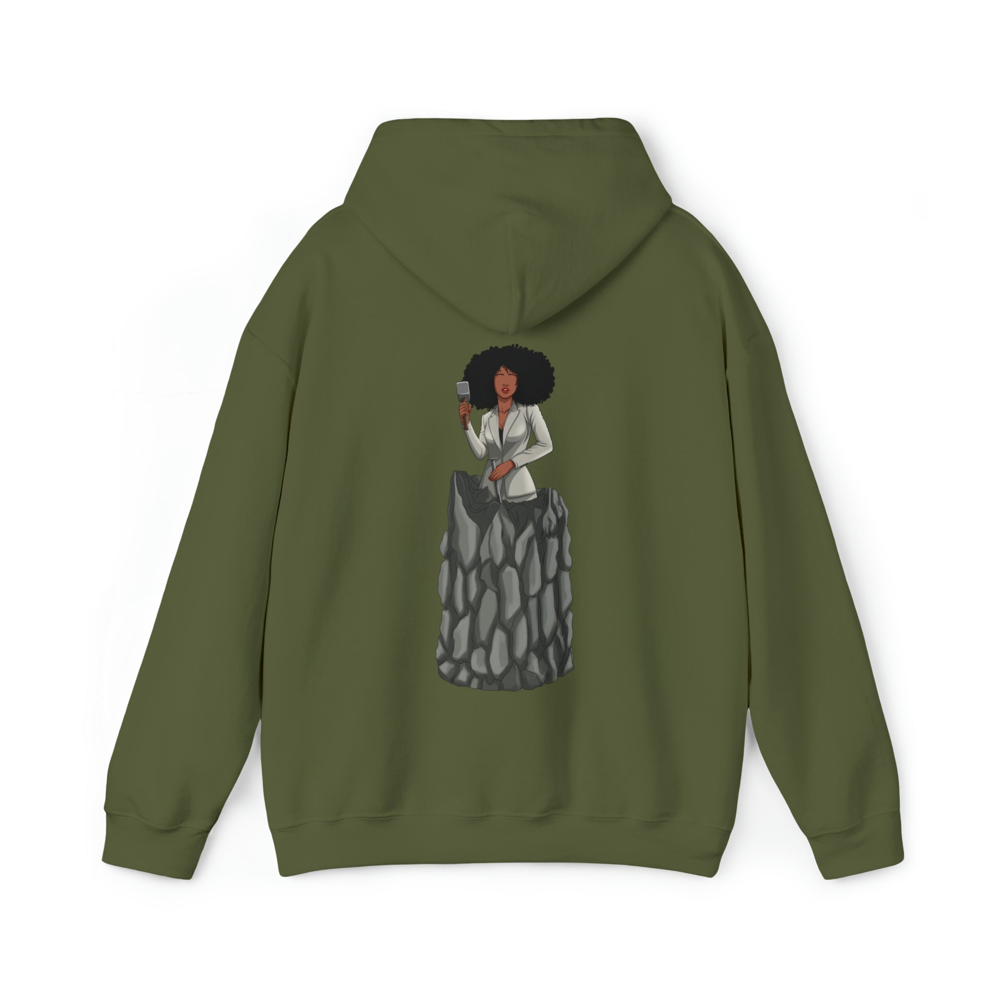 A person working hard to better his/herself - Heavy Blend™ Self-Made Hoodie - Woman #6