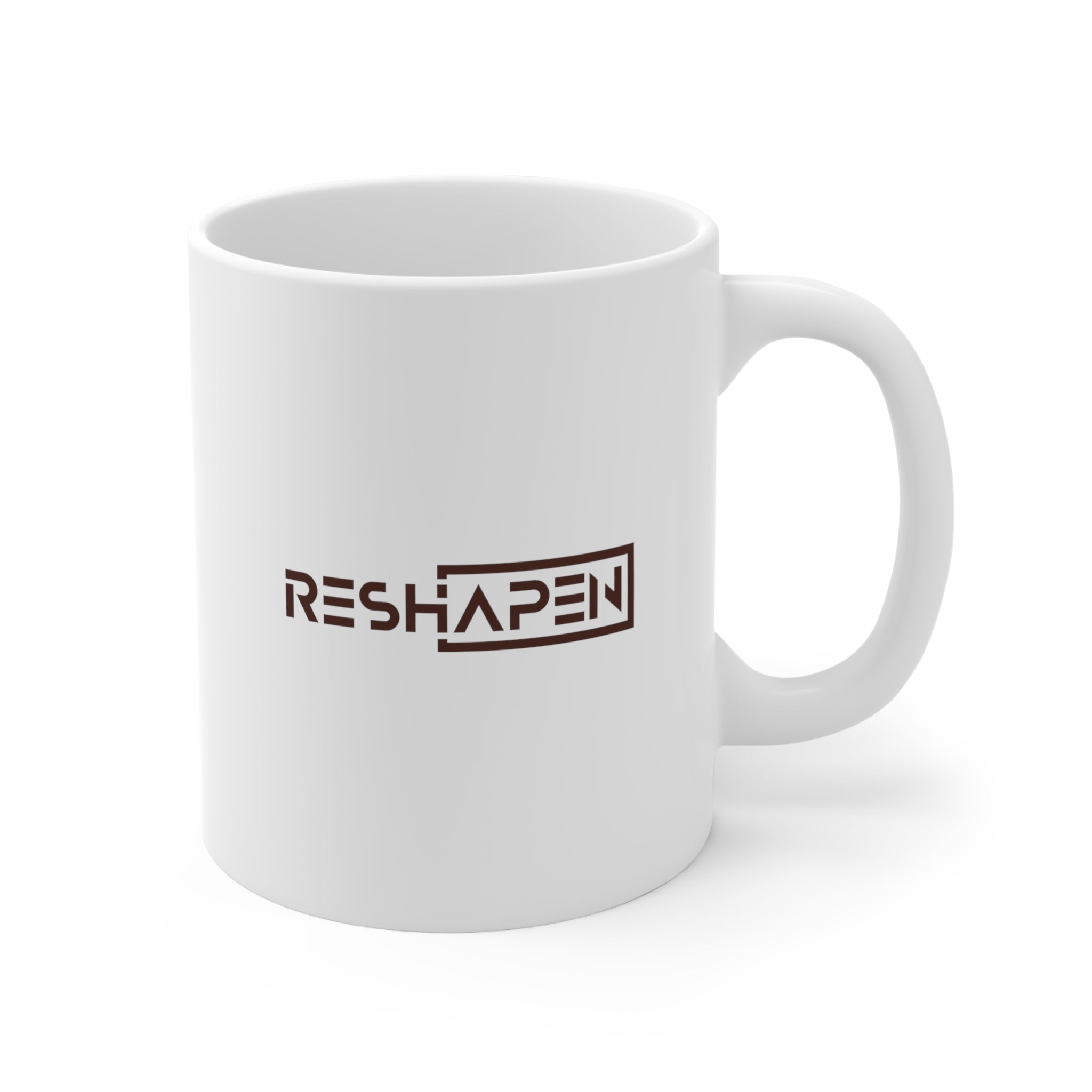 A person working hard to better his/herself - Ceramic Mug 11oz - Self-Made Man #12 - Breakthrough Collection