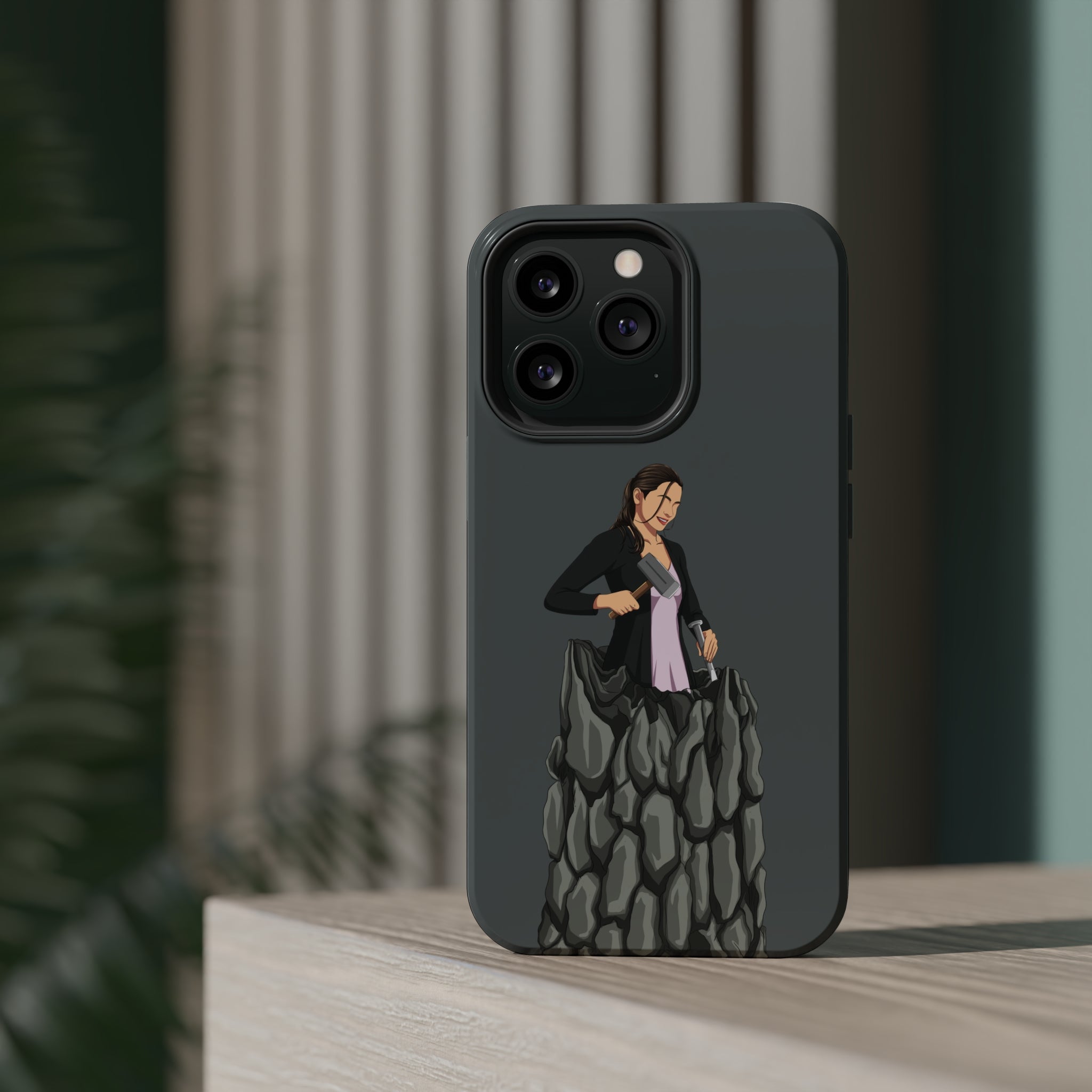 A person working hard to better his/herself - MagSafe Tough Case - self-made woman #8 - Breakthrough Collection