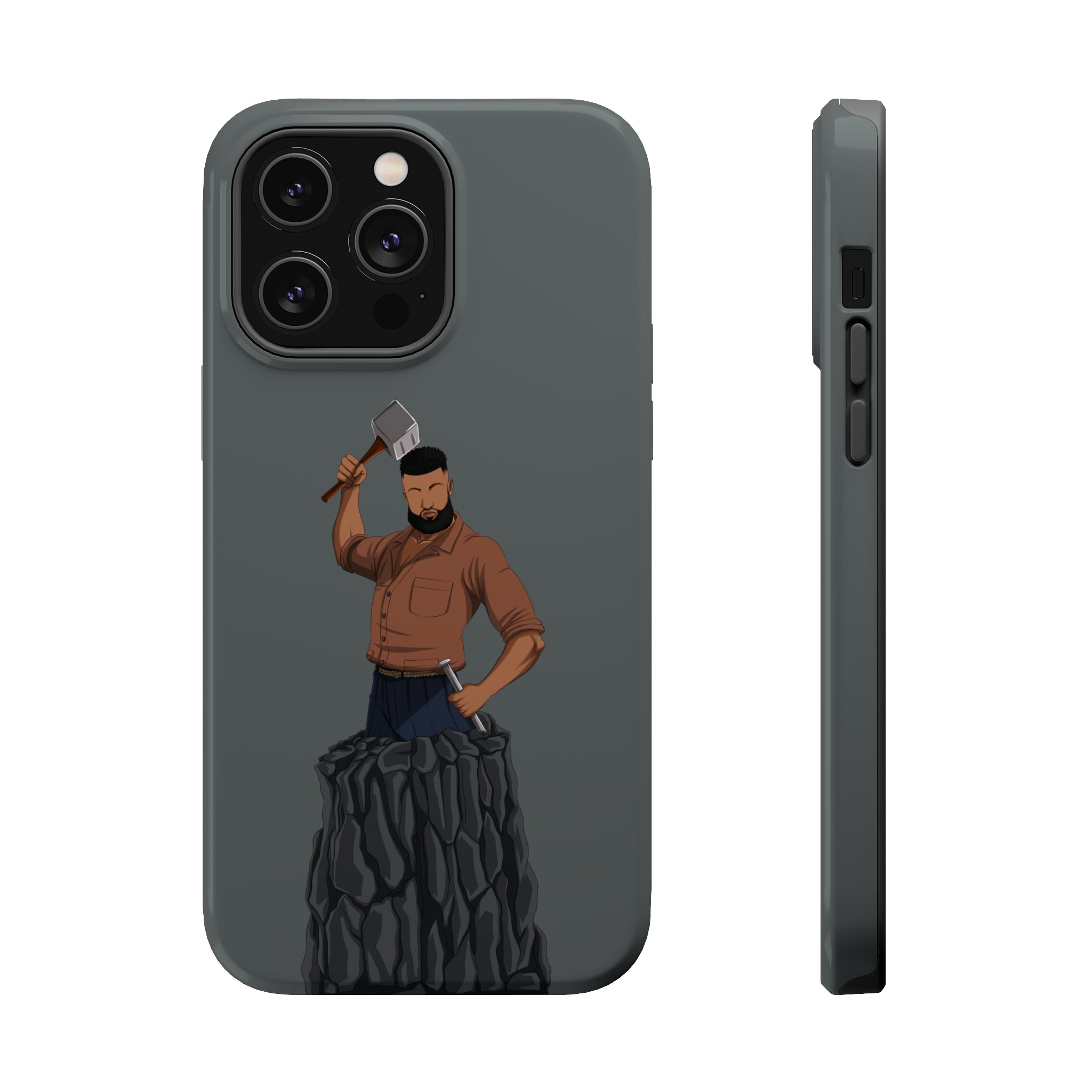 A person working hard to better his/herself - MagSafe Tough Case - Self-Made Man #9 - Breakthrough Collection